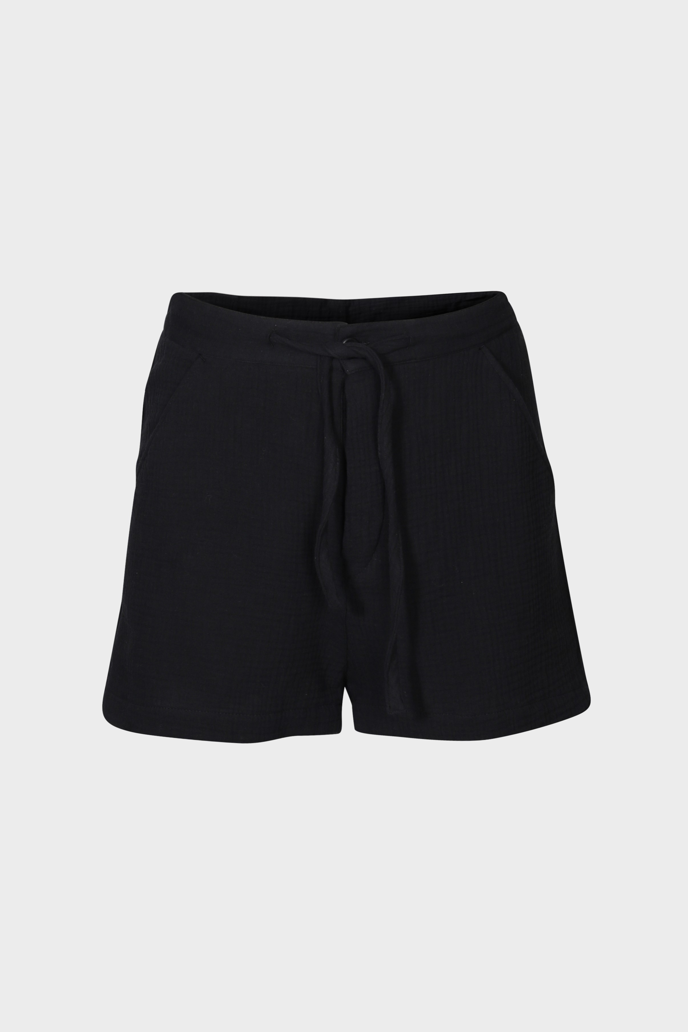 HANNES ROETHER Mousseline Shorts in Black L