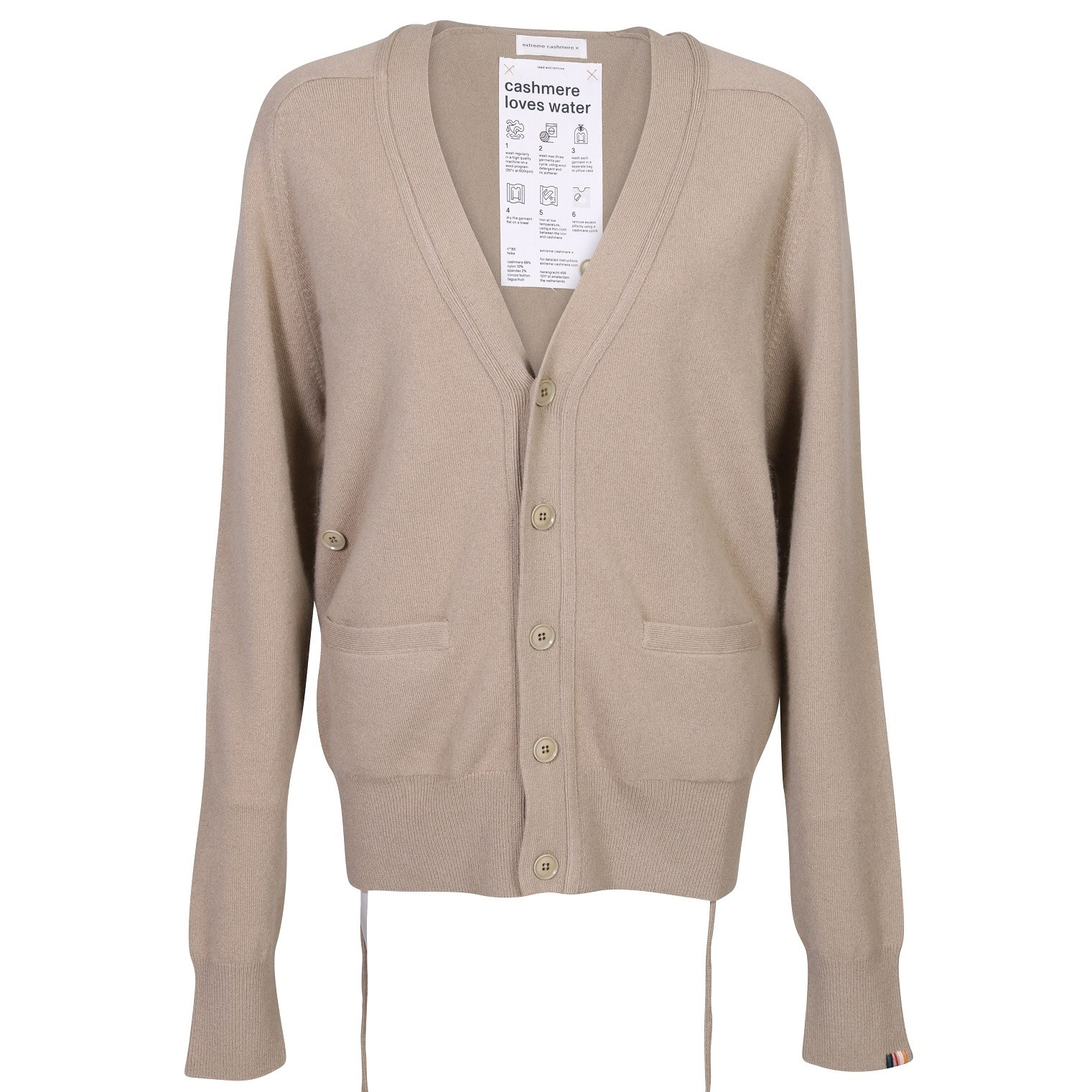 Extreme Cashmere Cardigan N°185 Feike in Dust