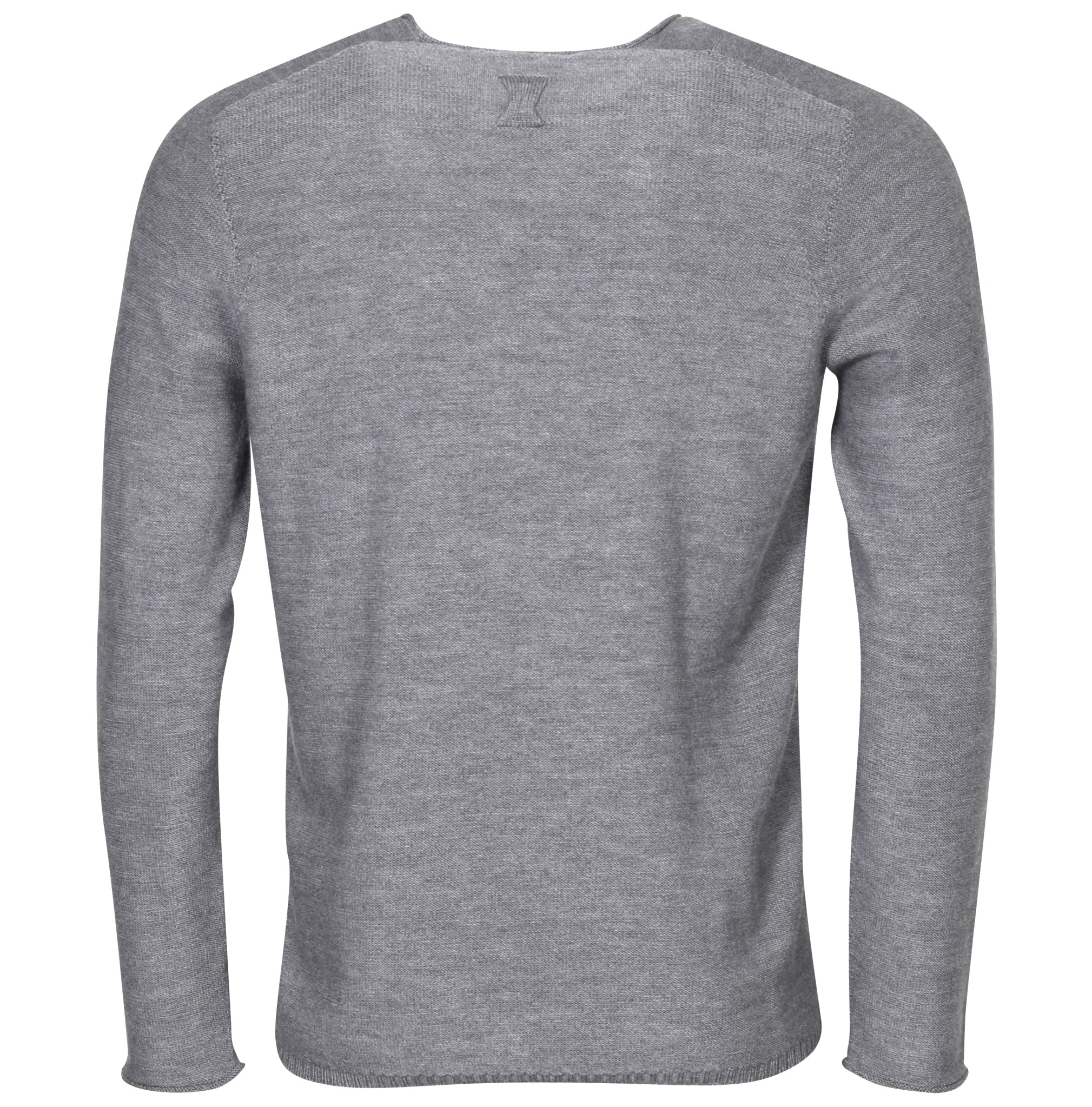 HANNES ROETHER Merino Knit Pullover in Grey