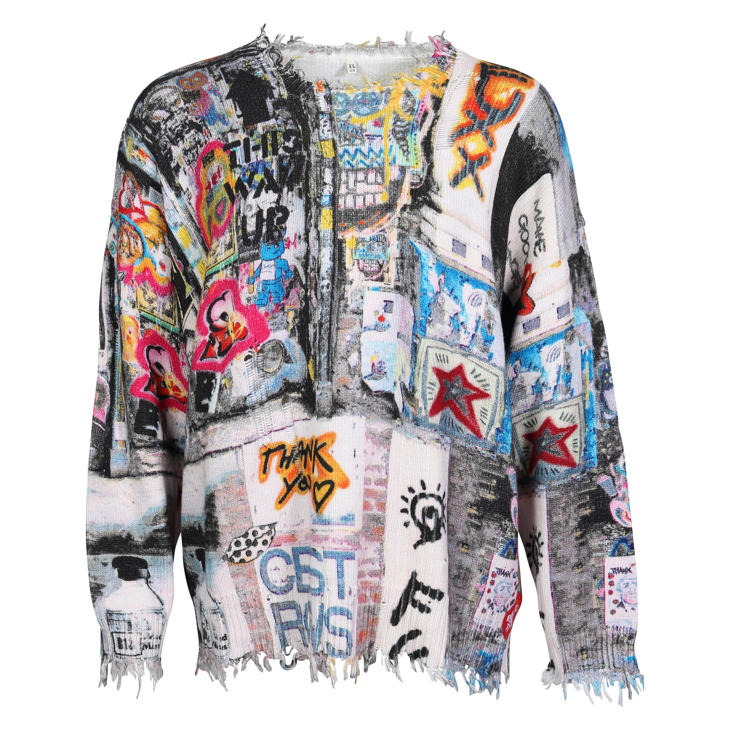 R13 Graffiti Sweater