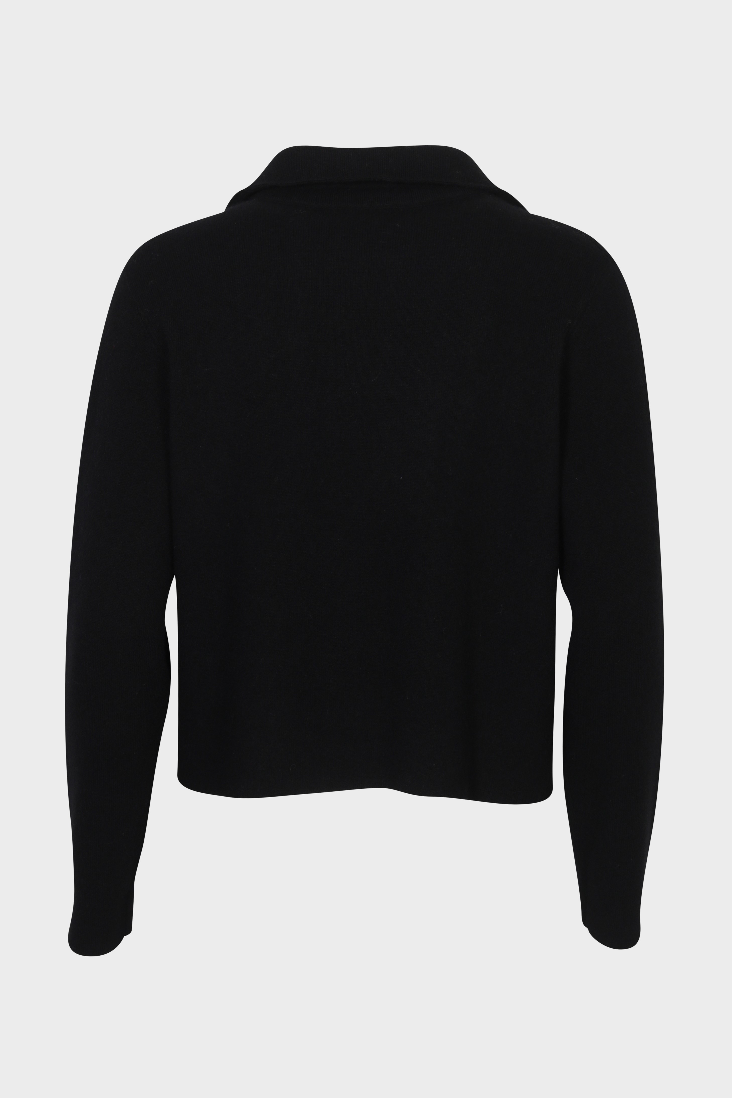 SMINFINITY Chilly Cropped Knit Jacket in Black S