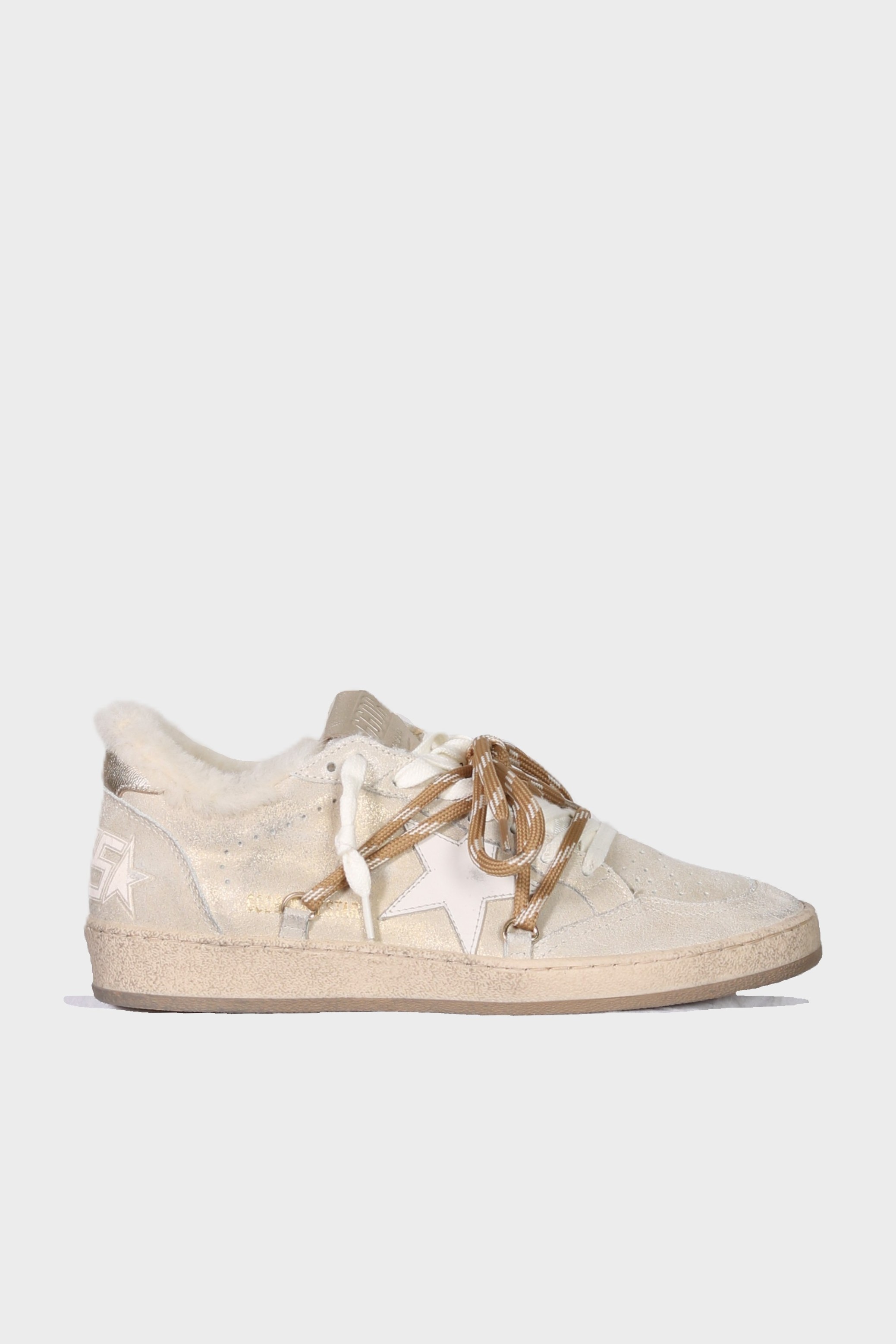 GOLDEN GOOSE Ballstar Shearling in Beige