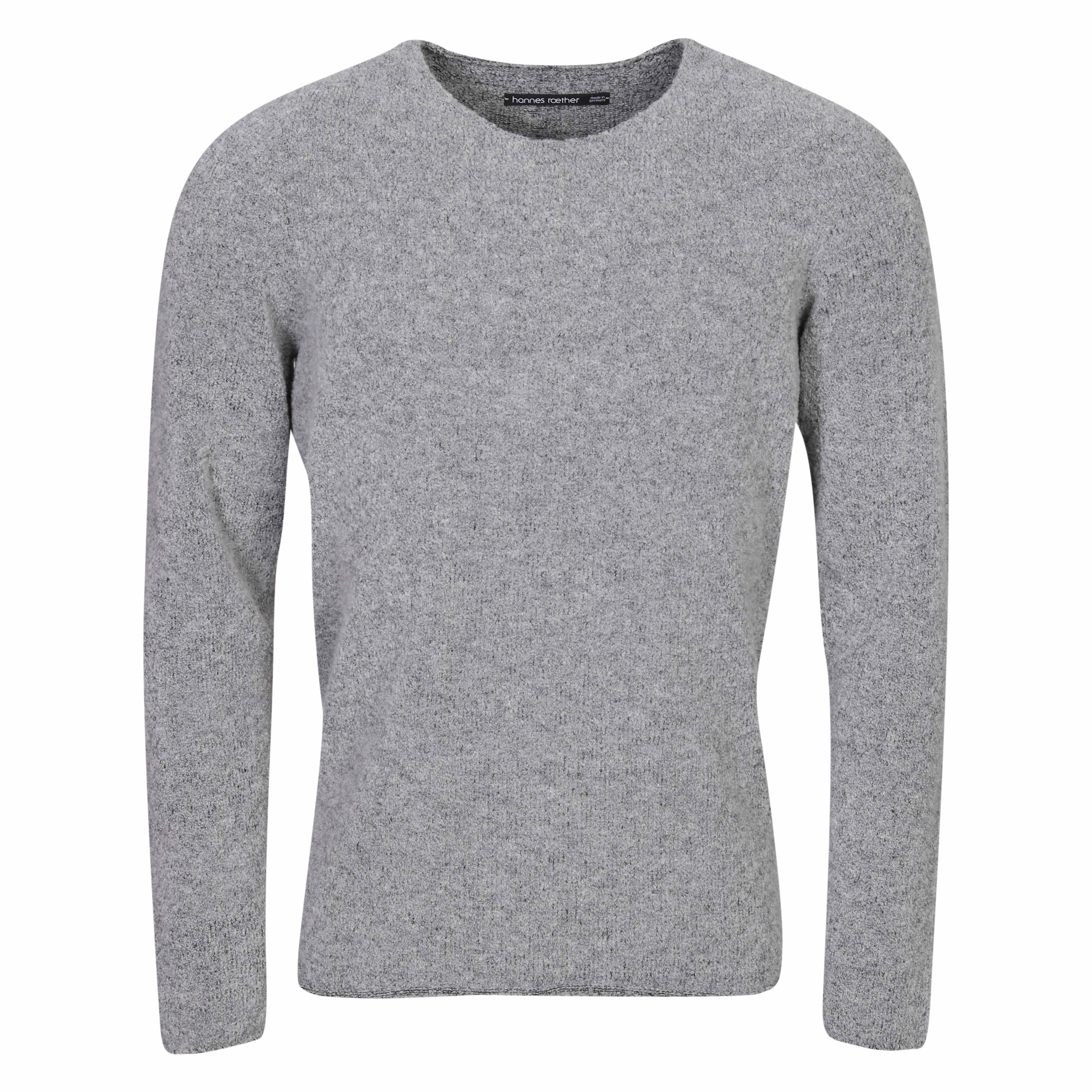 Hannes Roether Knit Sweater in Grey Melange