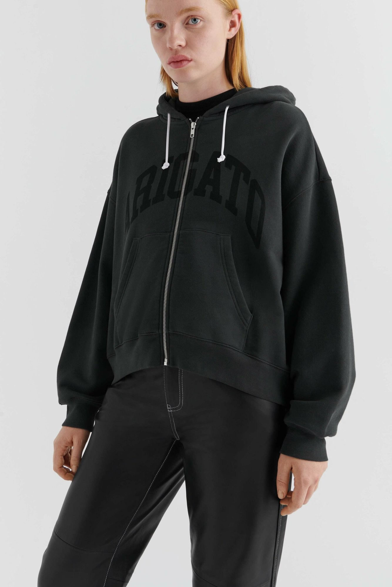 AXEL ARIGATO Link Zip-Hoodie in Faded Black M