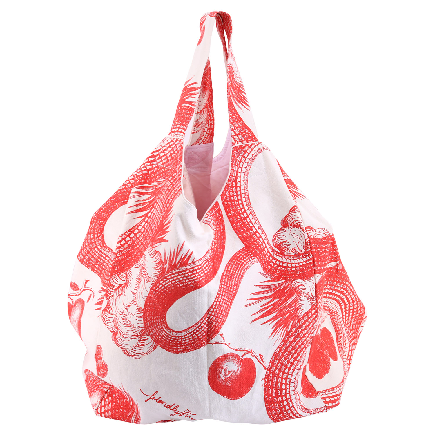 Friendly Hunting Bucket Bag Ivory/Tomato