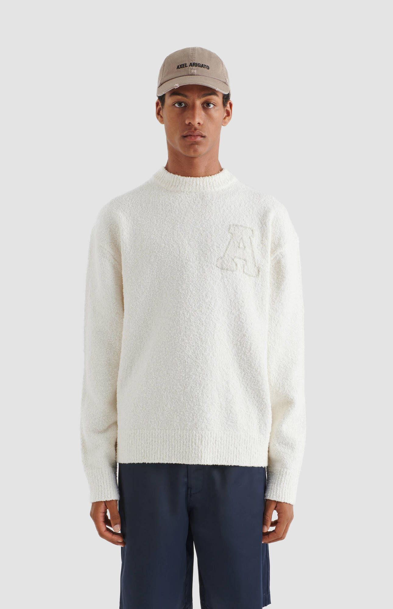 AXEL ARIGATO Radar Knit Sweater in Off White XL