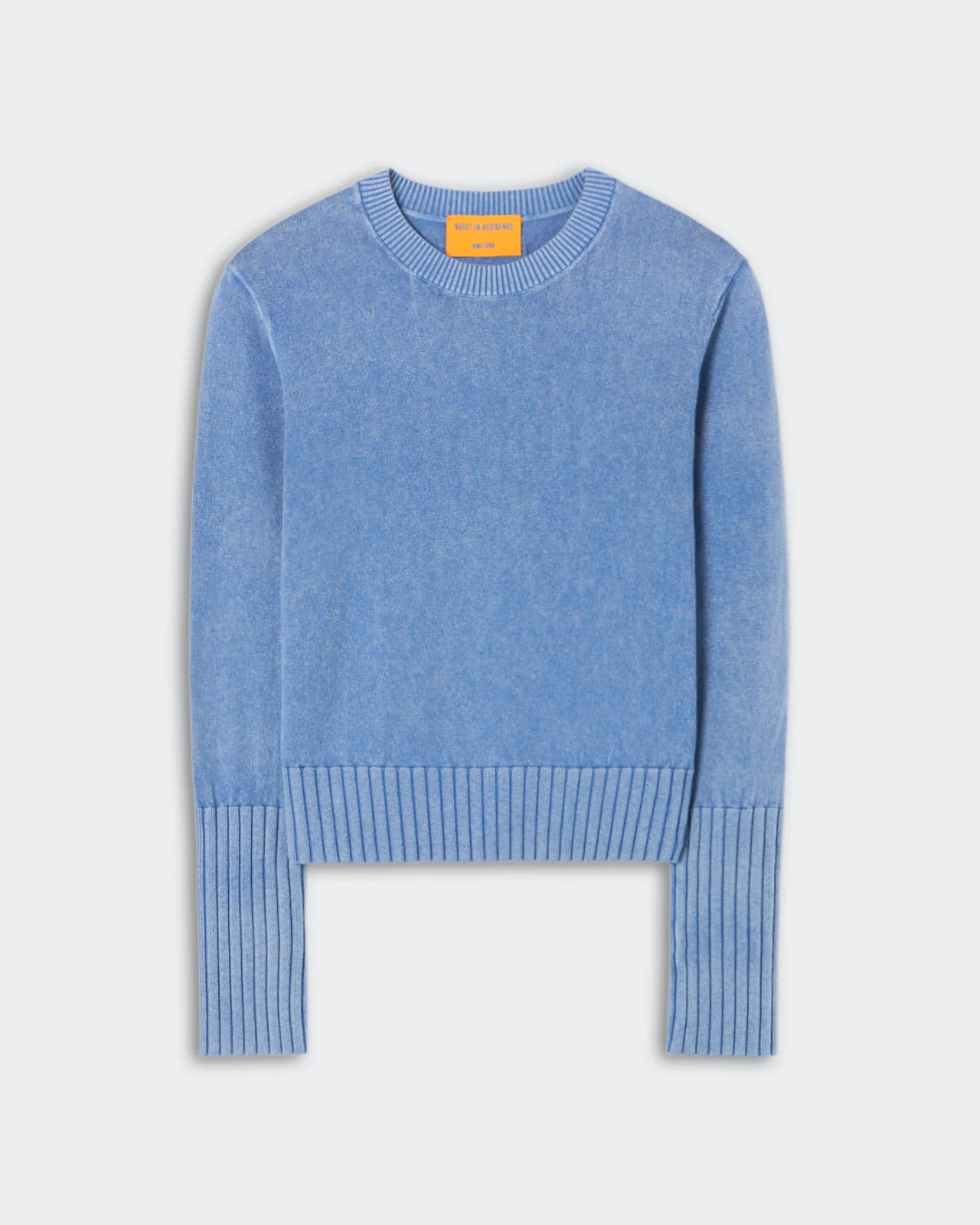 GUEST IN RESIDENCE Shrunken Crew Sweater Sunwash Blue