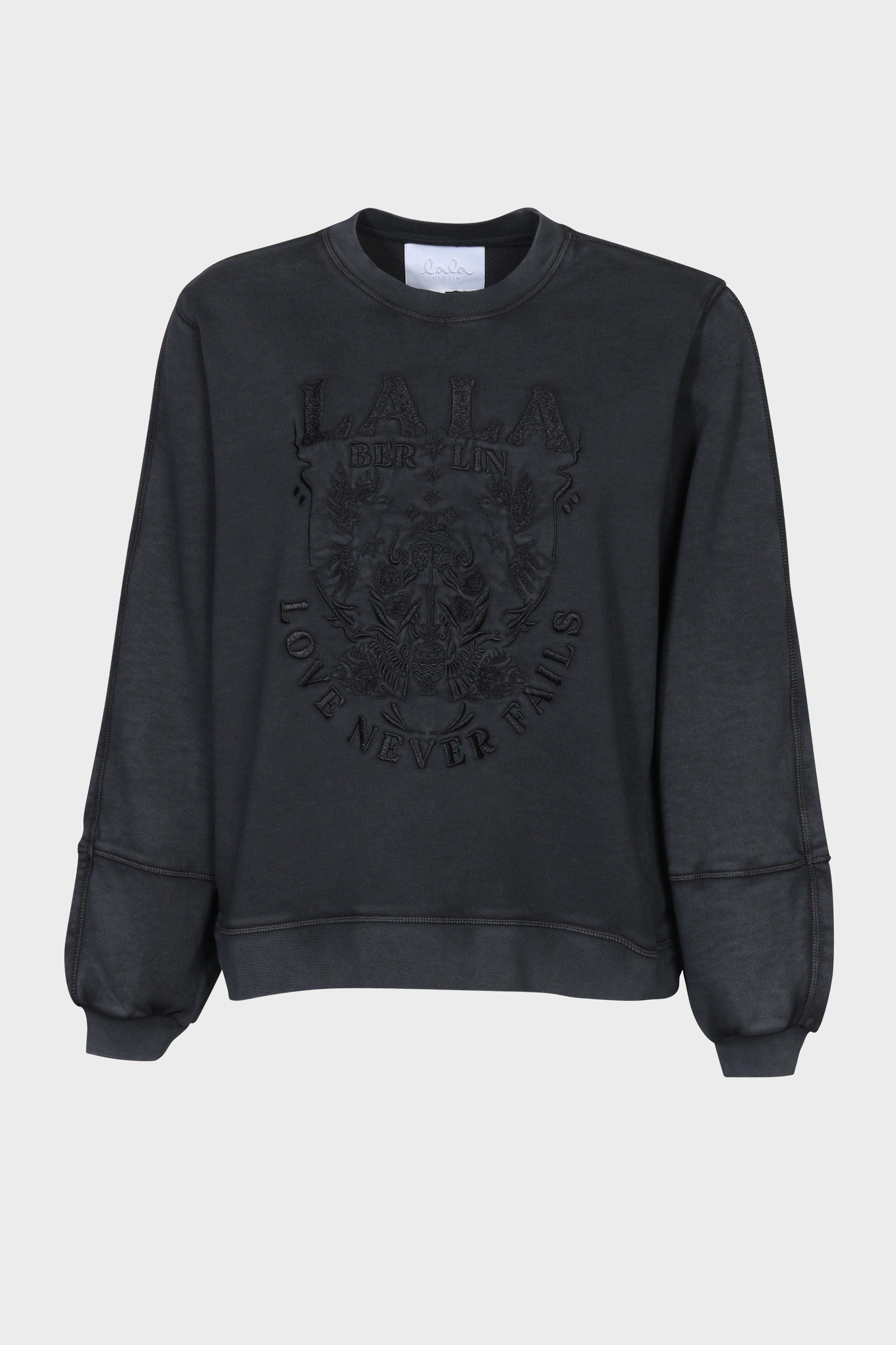 LALA BERLIN Sweatshirt Ipali in Washed Black L