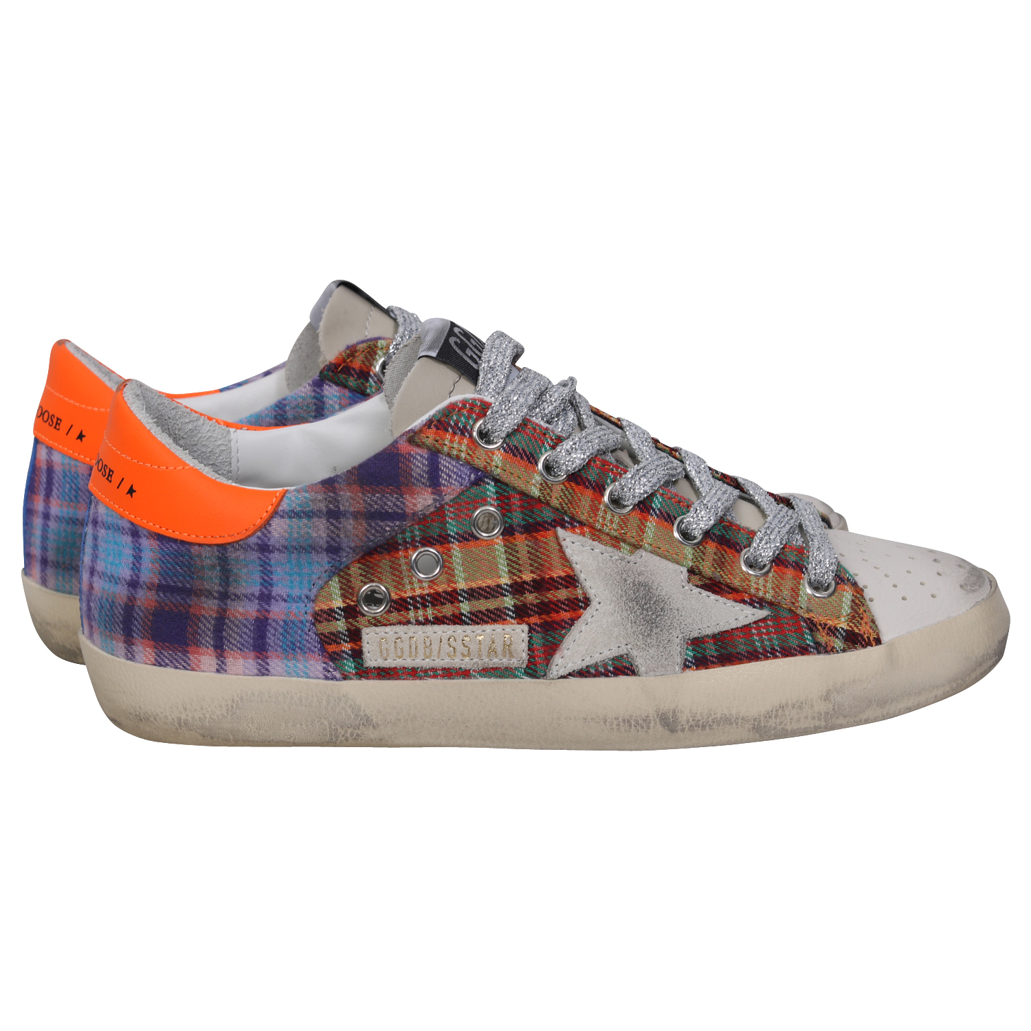 Golden Goose Sneaker Superstar Check Jacquard Multicolour