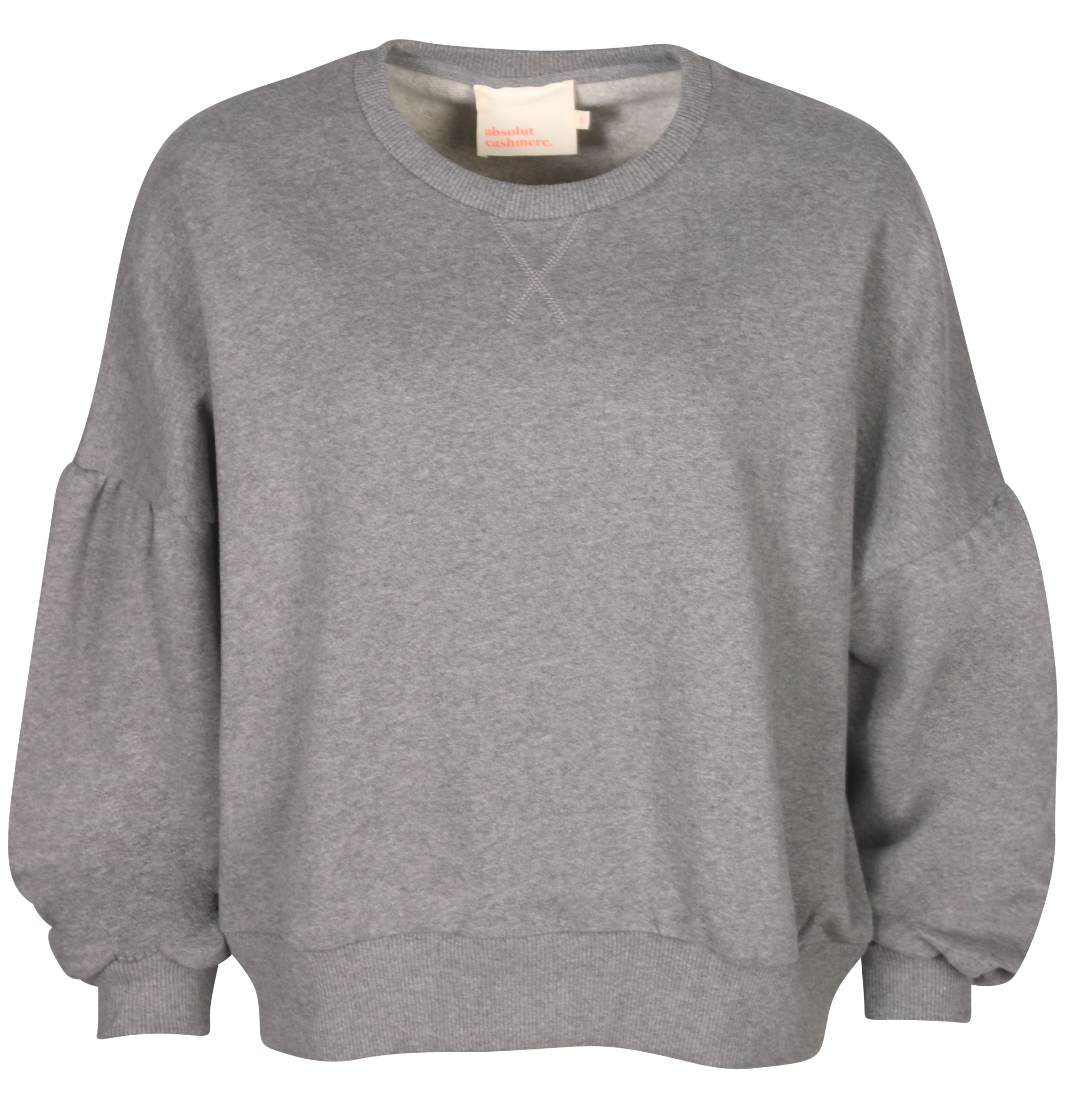 Absolut Cashmere Cotton Roundneck Heathergrey