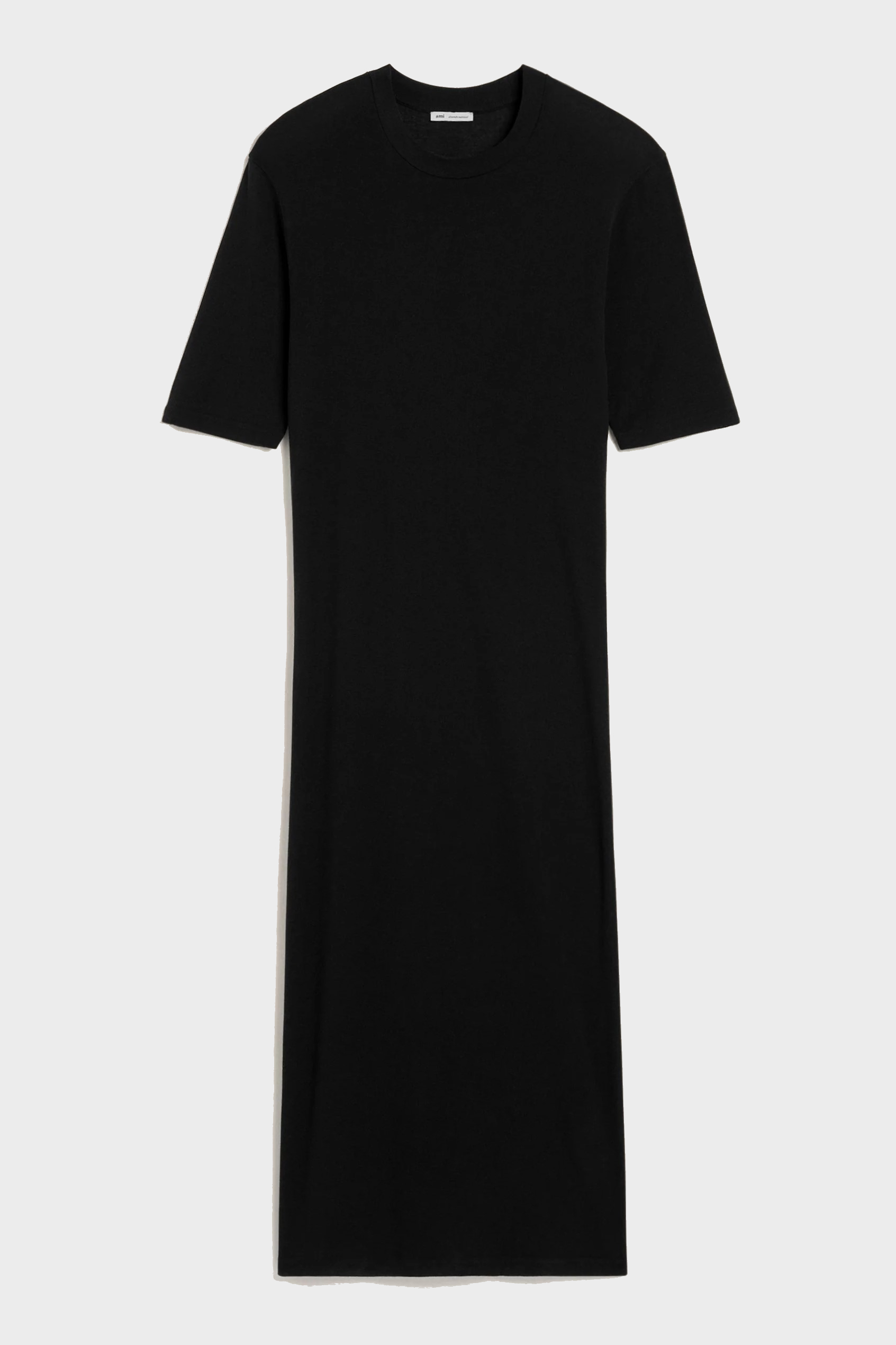 AMI PARIS Light Cotton Long Dress in Black AMI PARIS Light Cotton Long Dress in Black