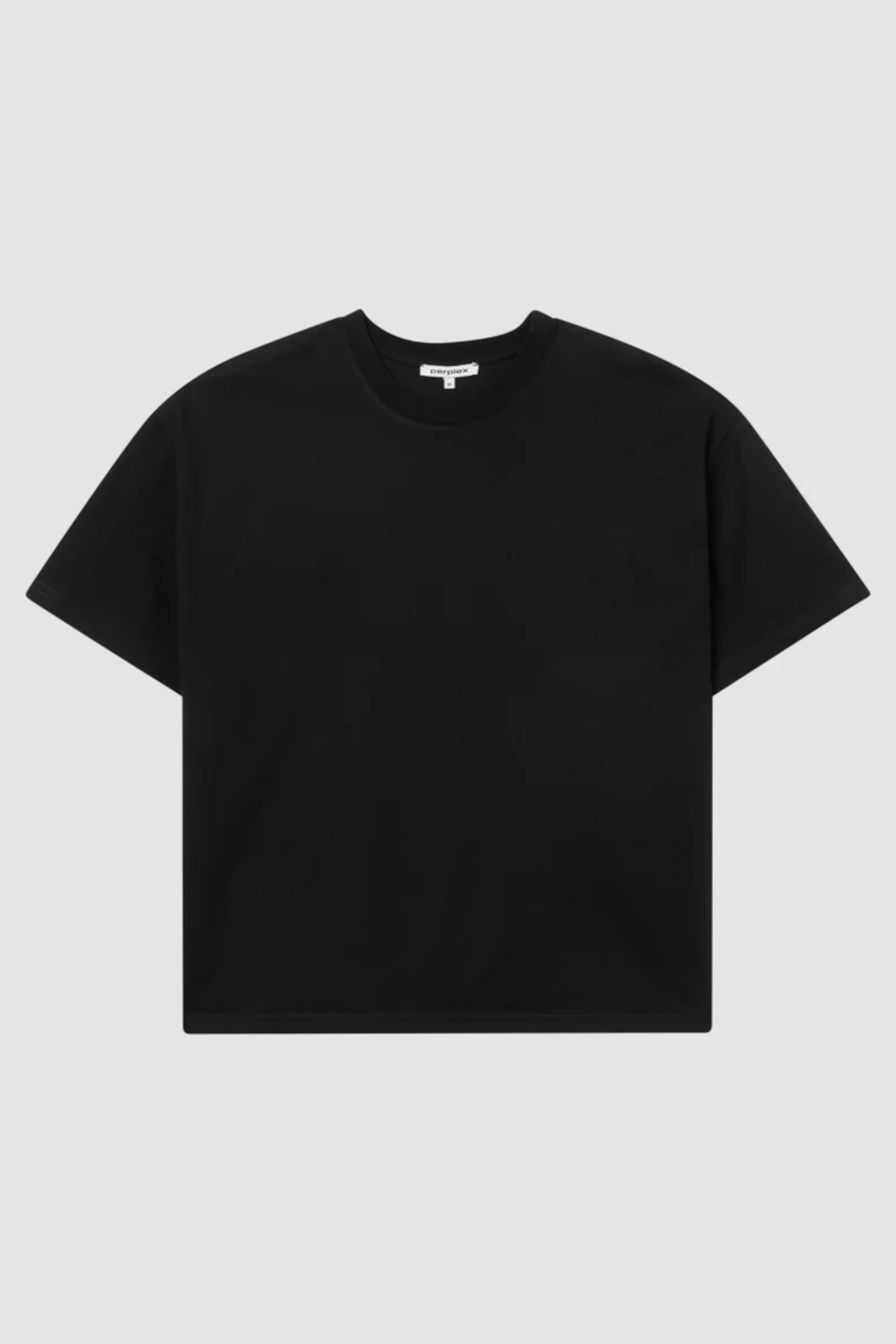 PERPLEX Cropped Boxy Fit T-Shirt in Black XL