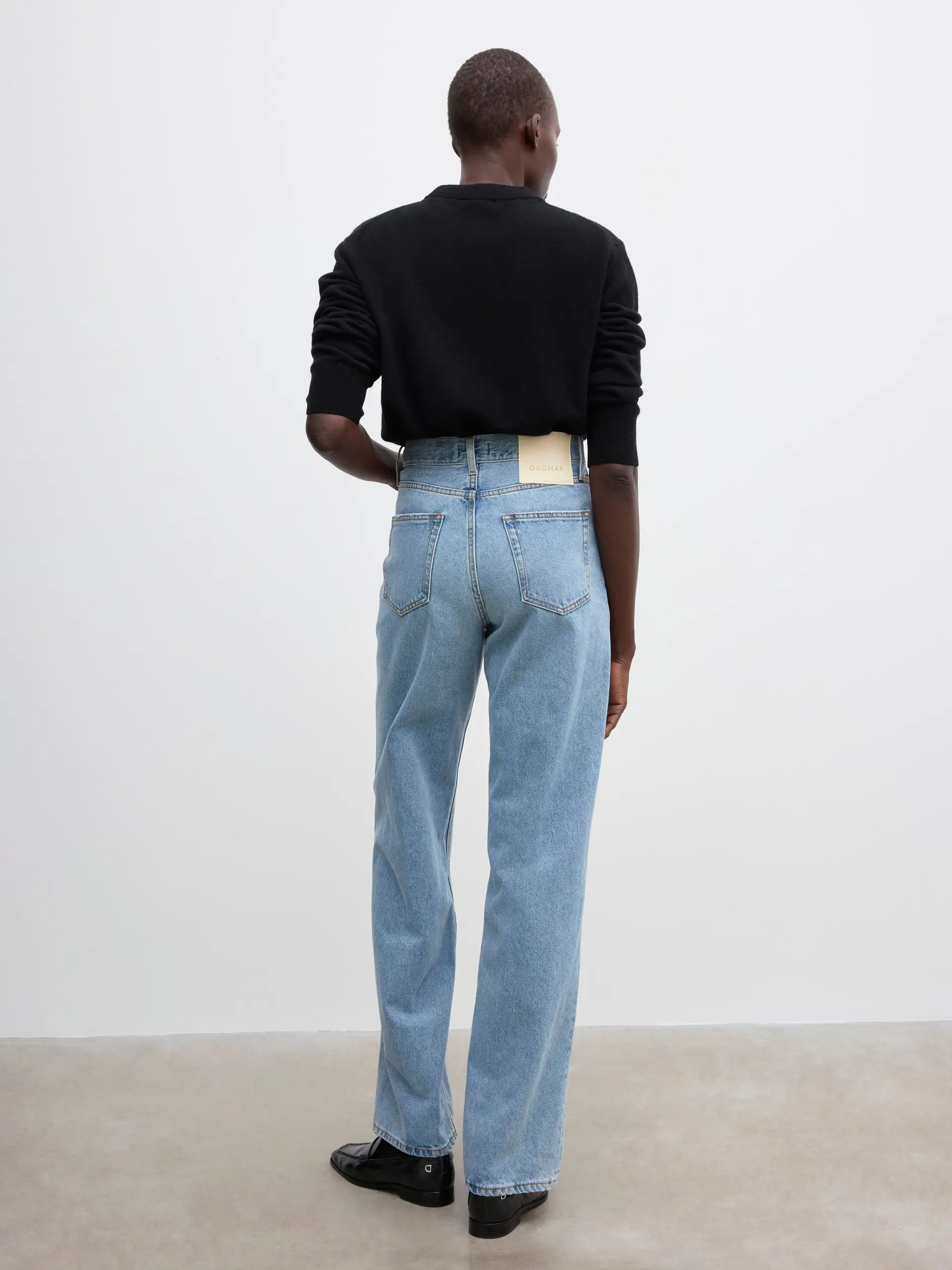 DAGMAR Wide Leg Jeans in Light Blue