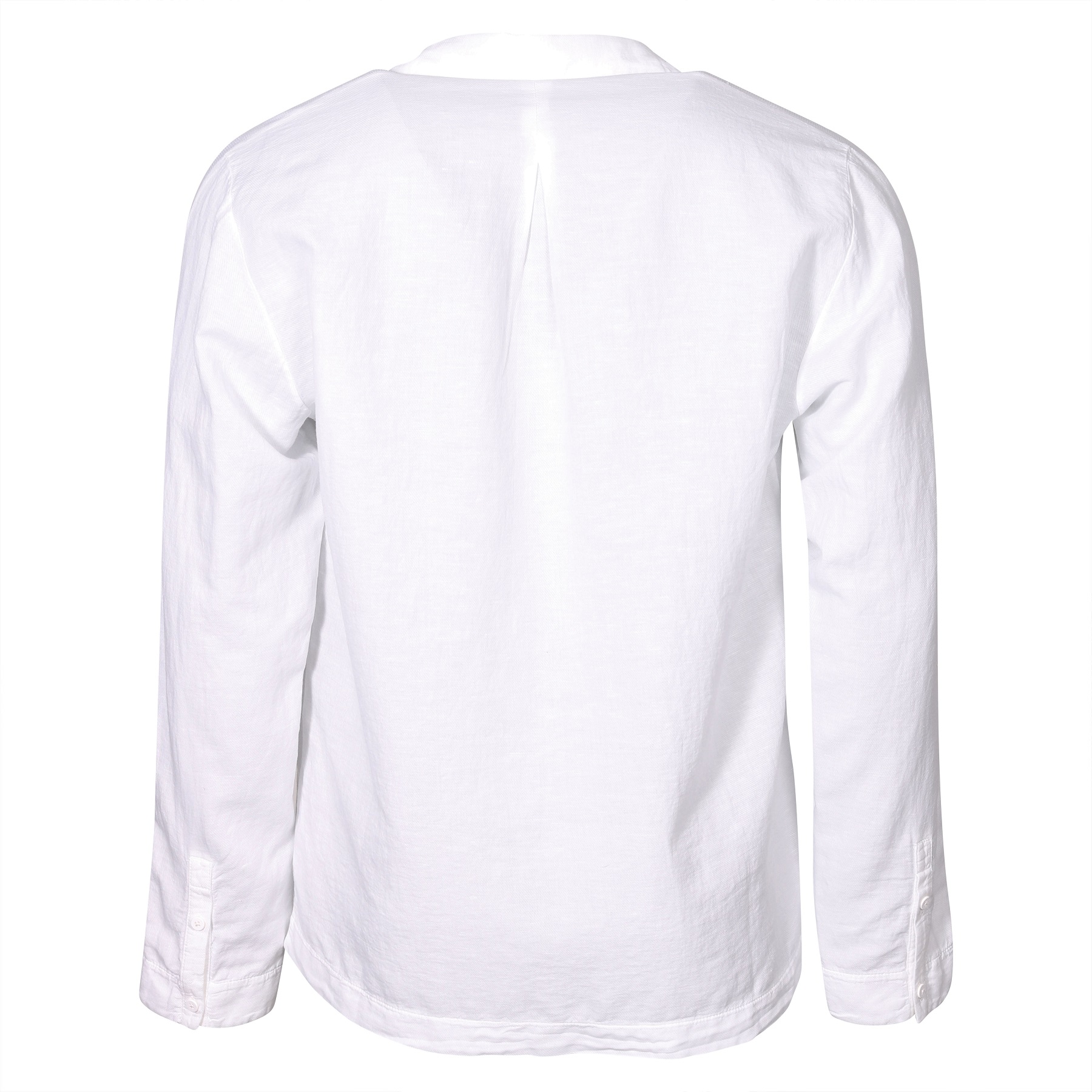 TRANSIT UOMO Cotton Linen Shirt in White 3XL