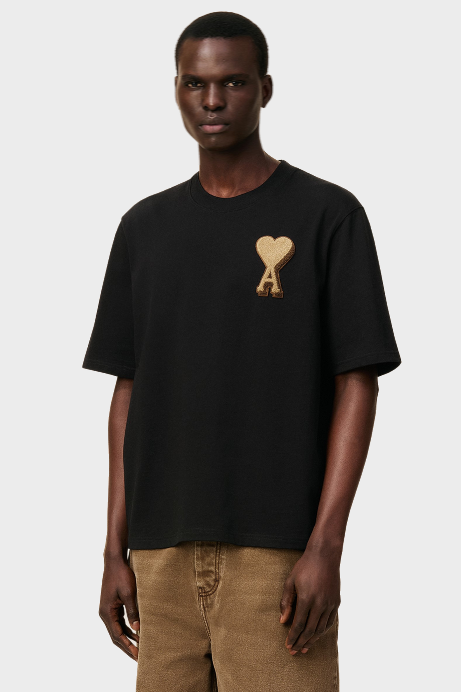 AMI PARIS de Coeur Big Logo T-Shirt in Black