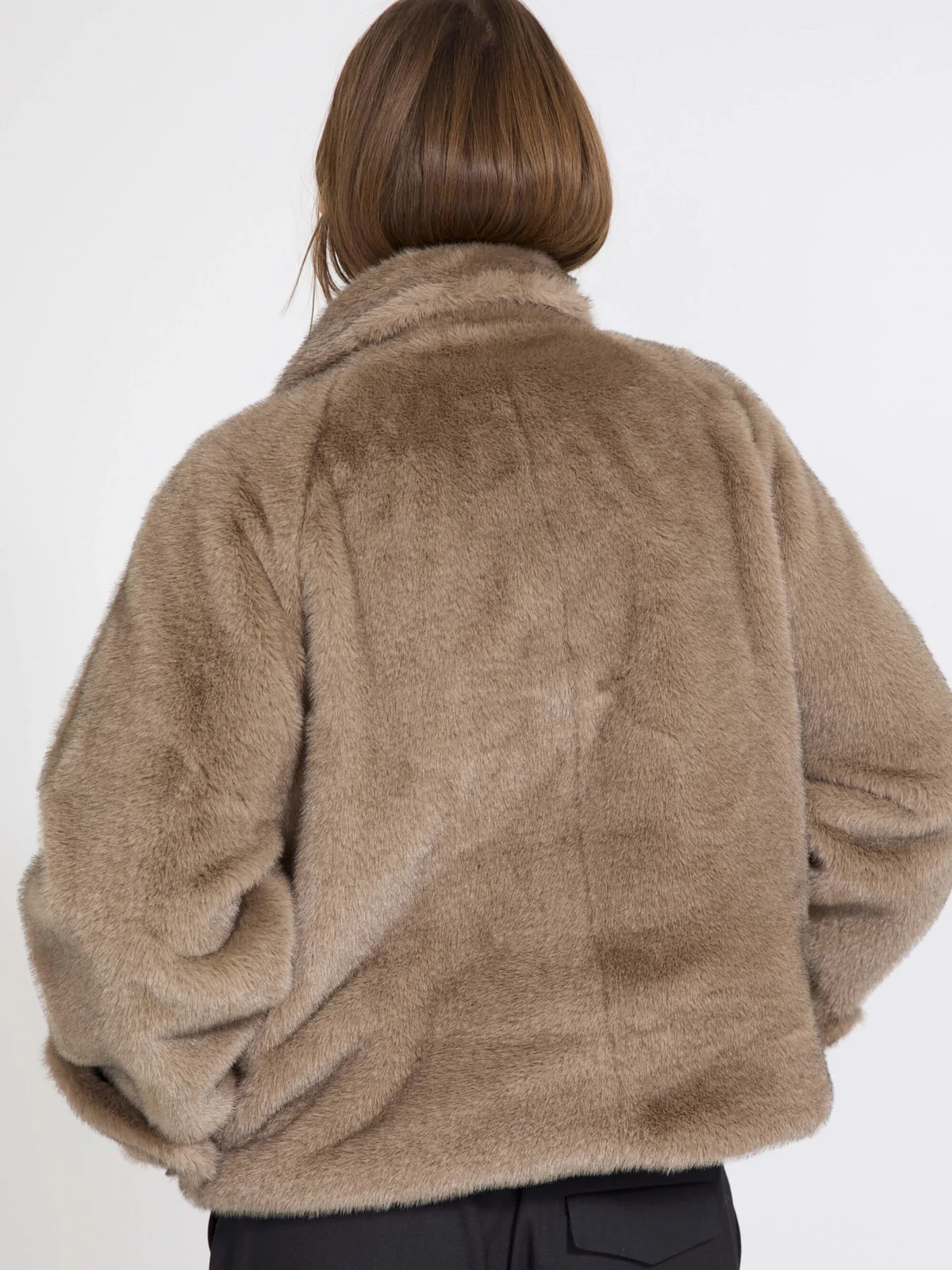 MEOTINE. Fake Fur Jacket in Light Brown MEOTINE. Fake Fur Jacket in Light Brown