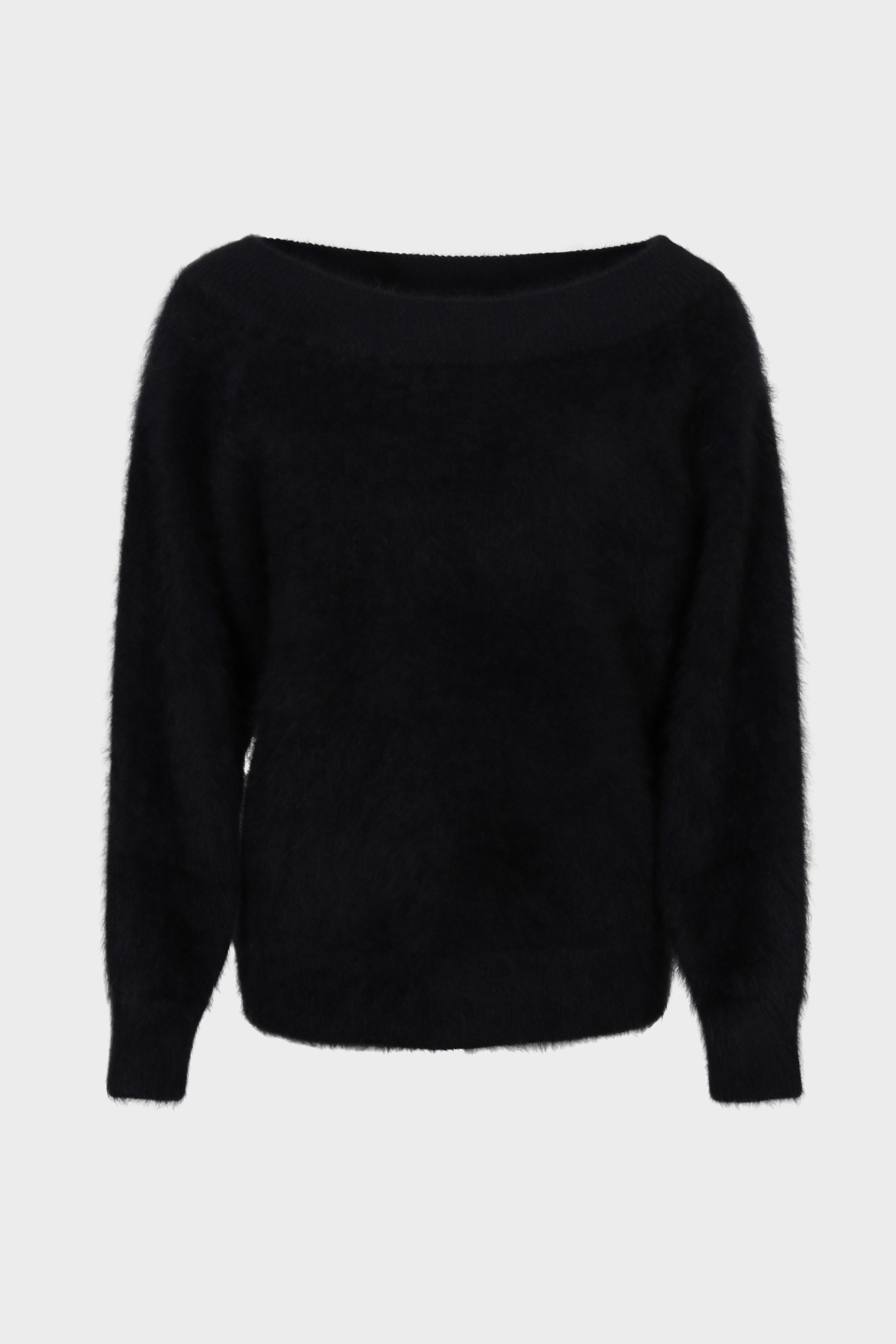 LISA YANG Kamila Brushed Cashmere Pullover in Black 1 / S-M
