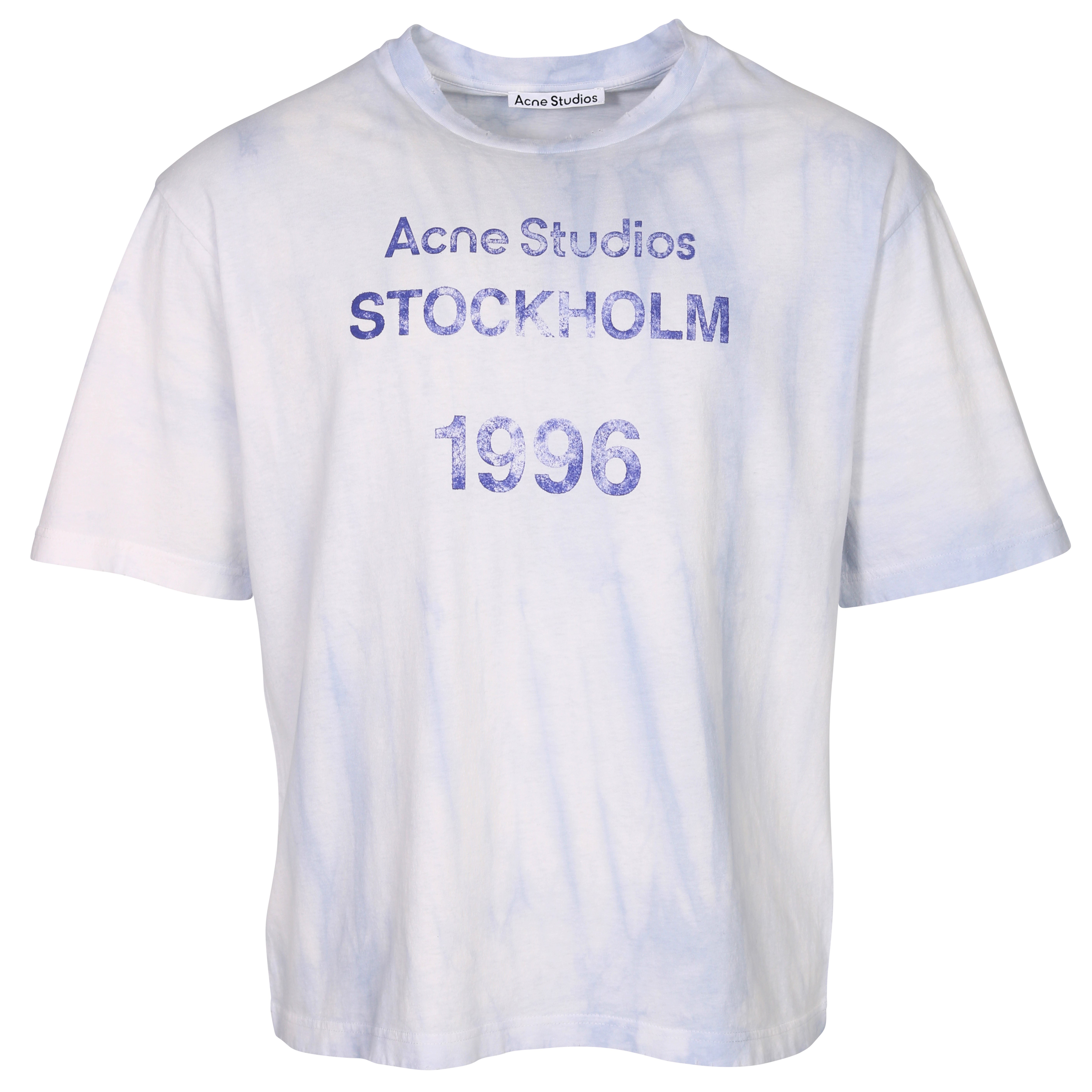 Acne Studios Logo Print T-Shirt Pale Blue XXL