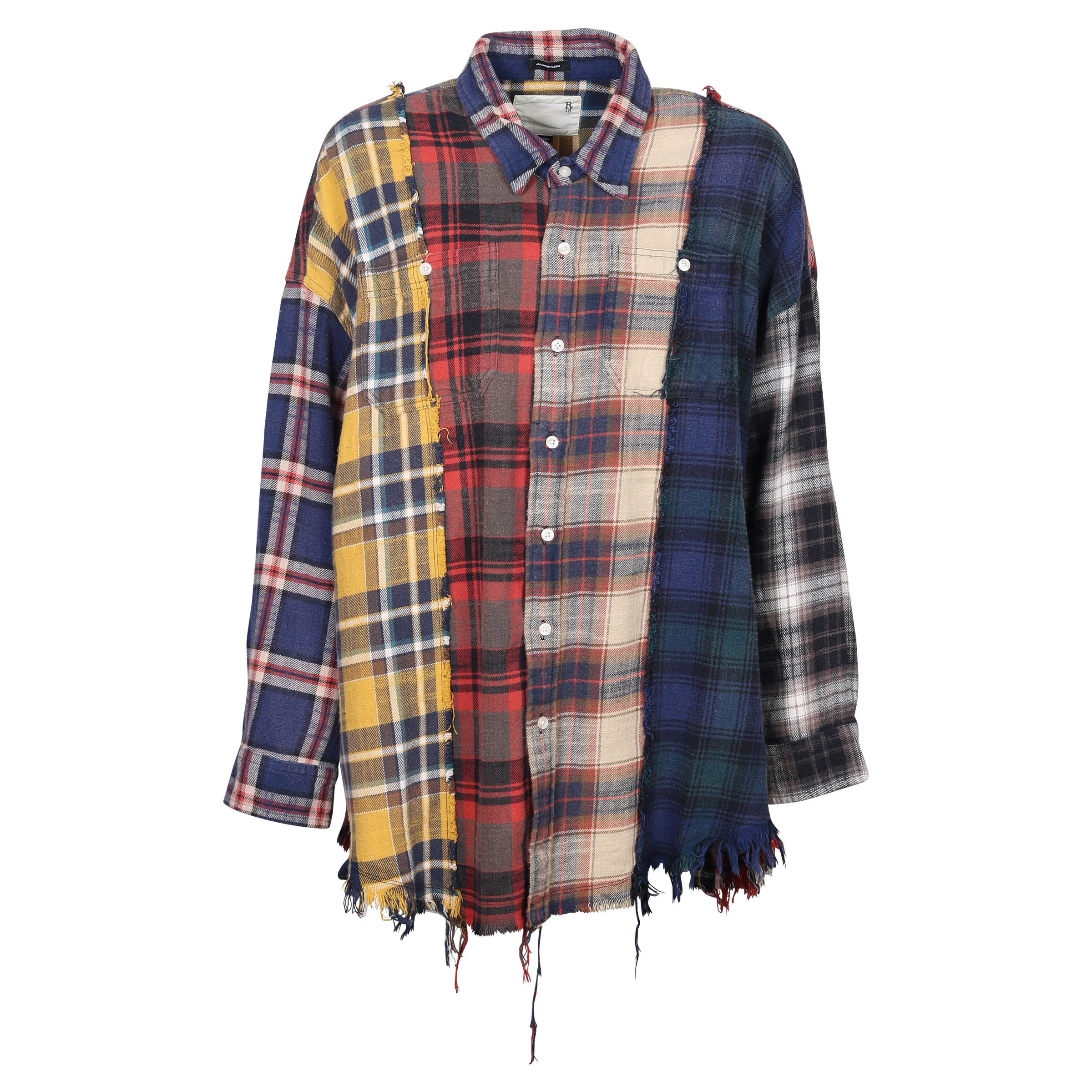 R13 Multi Plaid Shirt