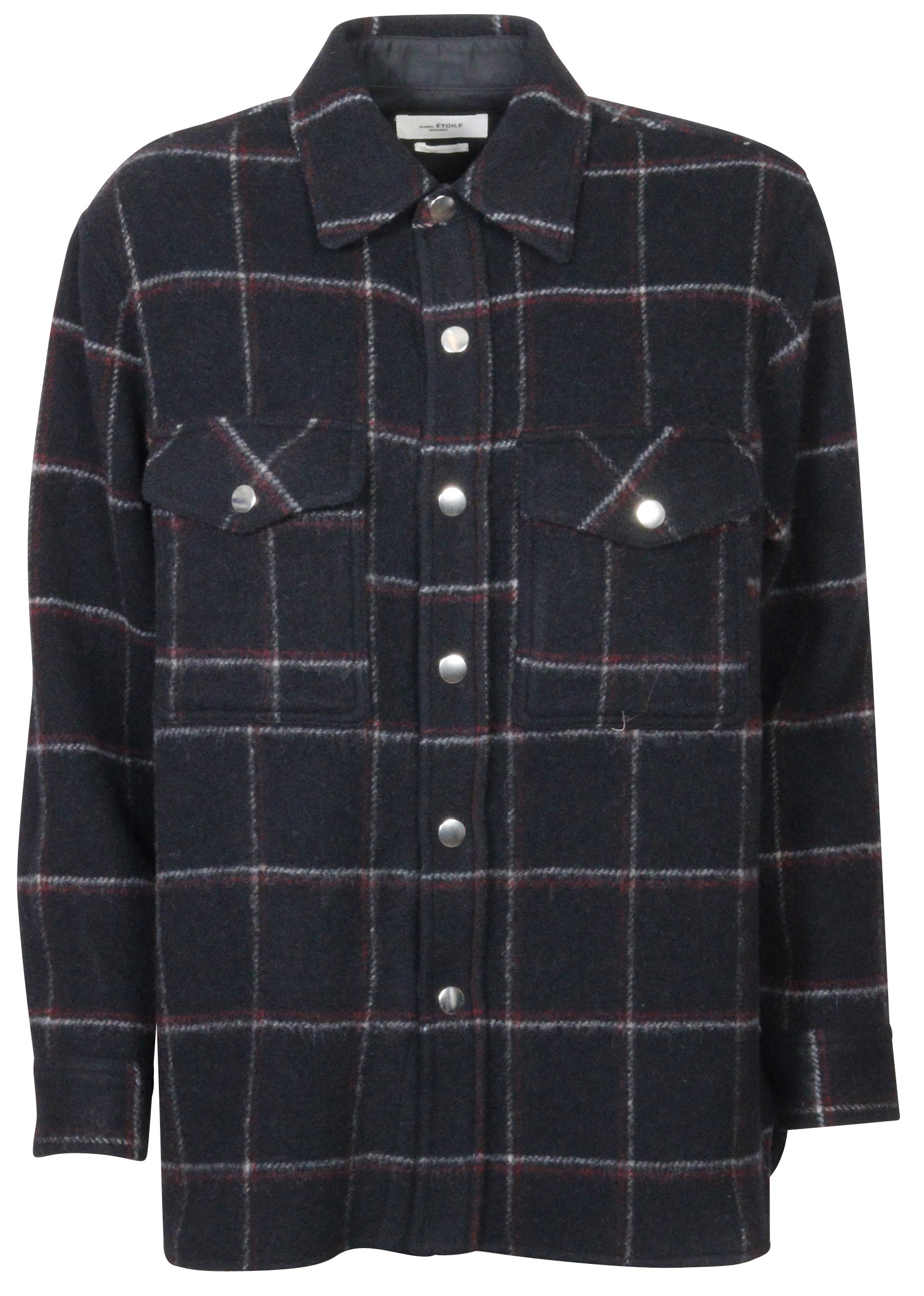 Isabel Marant Étoile Check Overshirt Faxonli Black Check