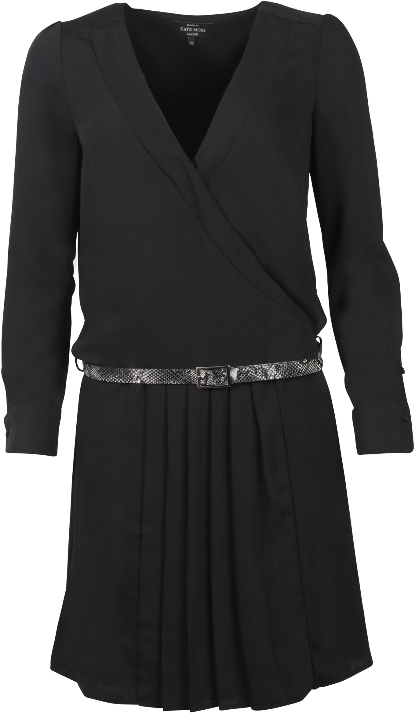 Nikkie Dress Belted schwarz