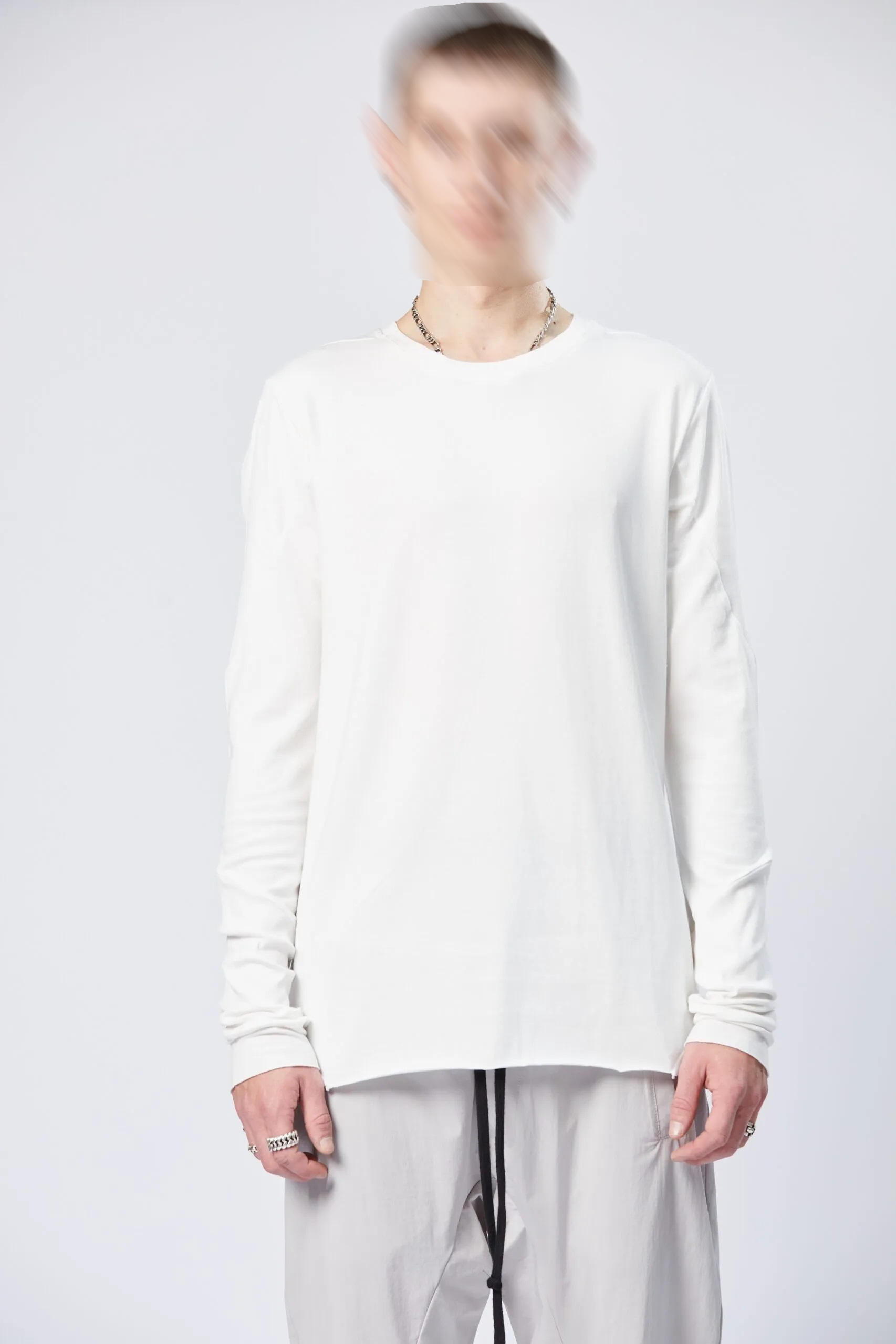 THOM KROM Longsleeve in Off White S