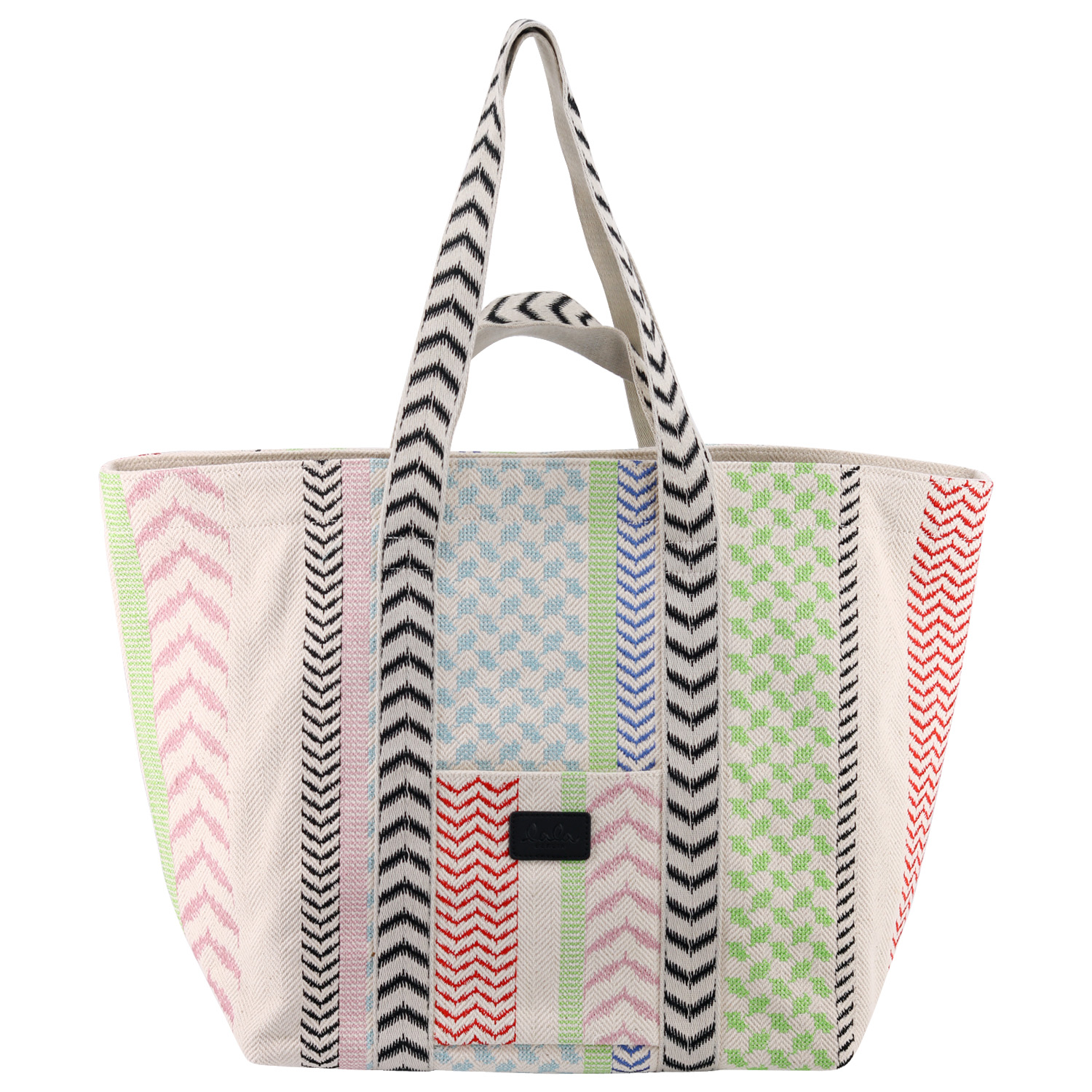 Lala Berlin Tote Anika X-Stitch Multicolor