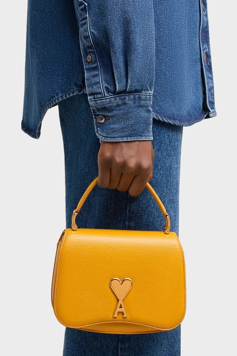 Small mustard handbag online