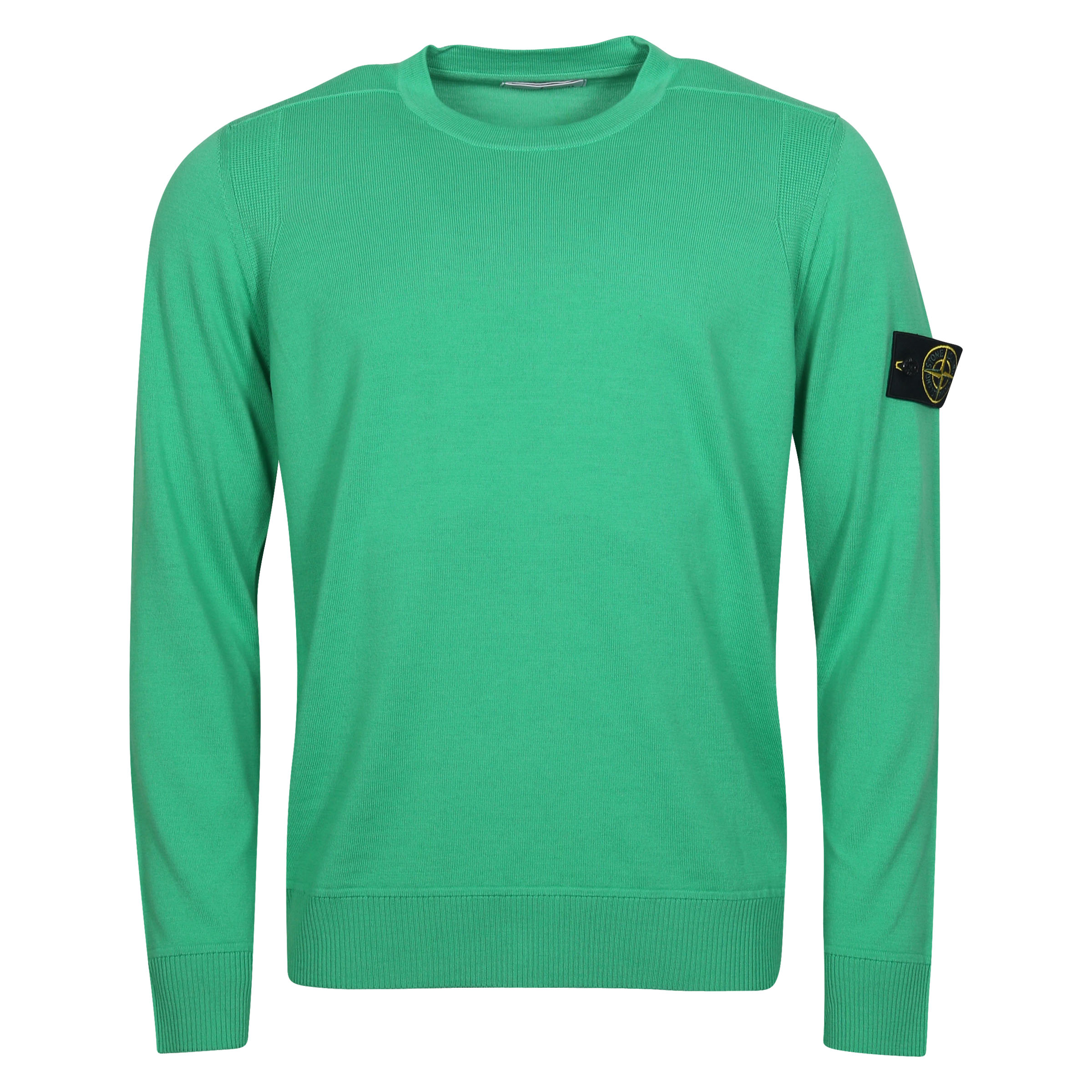 Stone Island Crew Neck Knit Sweater in Green S