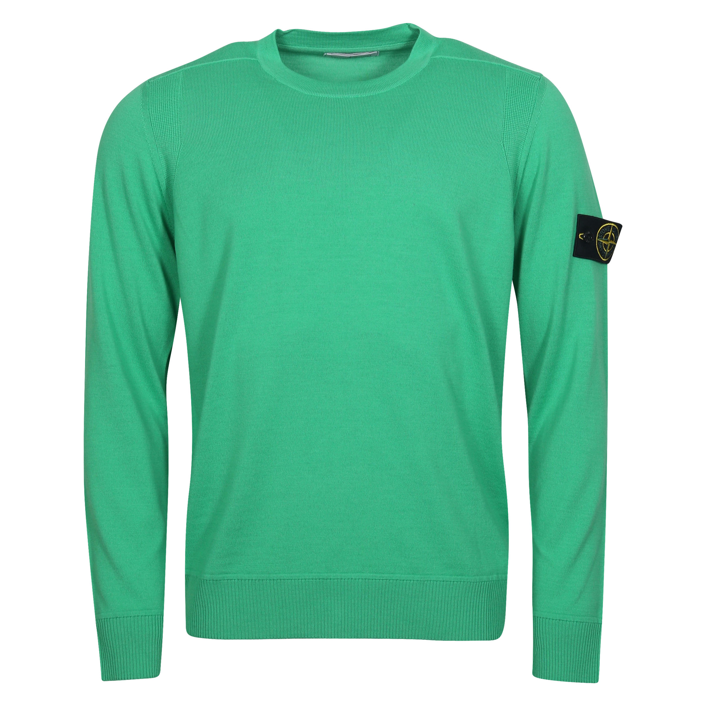 Stone Island Crew Neck Knit Sweater in Green