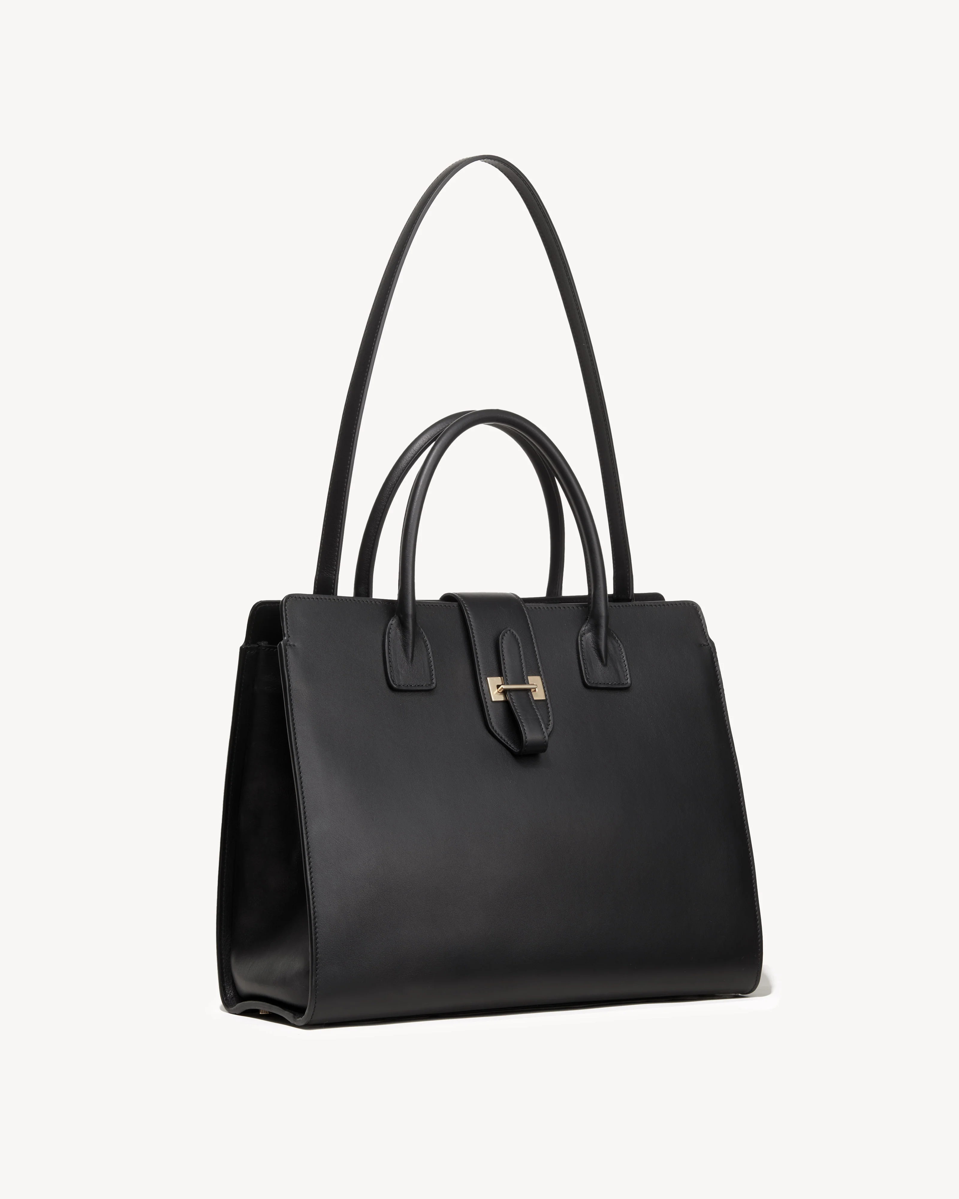 NILI LOTAN Lou Bag in Black Leather