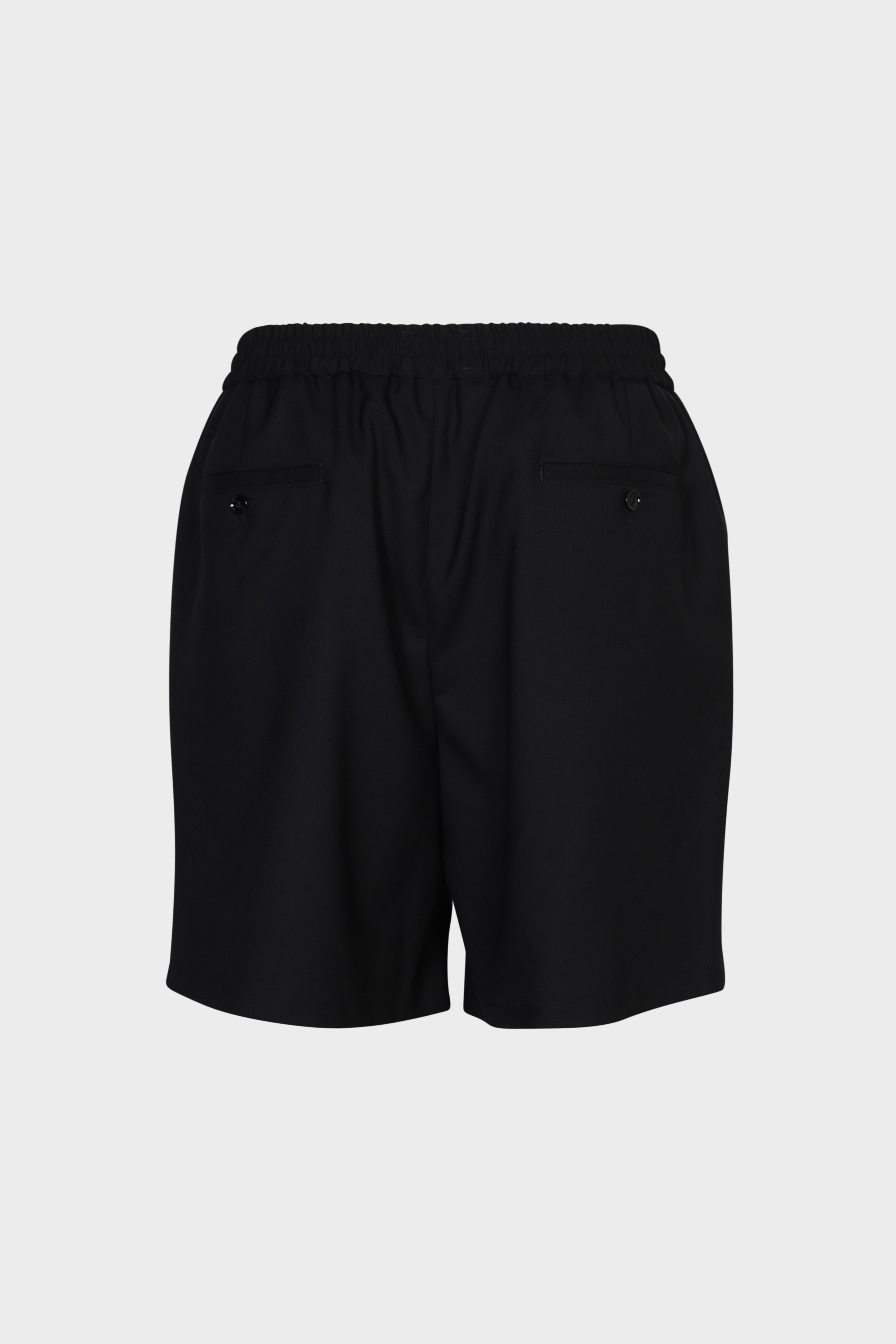 AMI PARIS Elasticated Waist Shorts in Black XXL