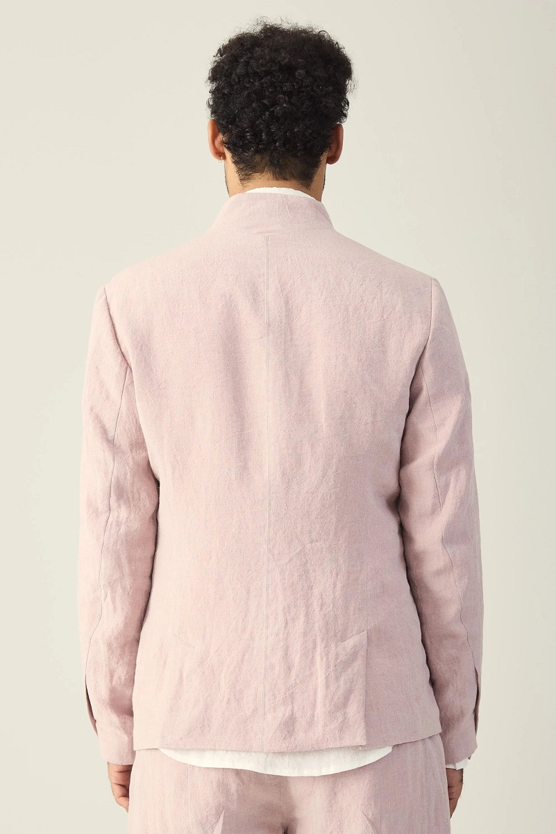 HANNIBAL. Linen Blazer Tinus in Dusty Rose 52