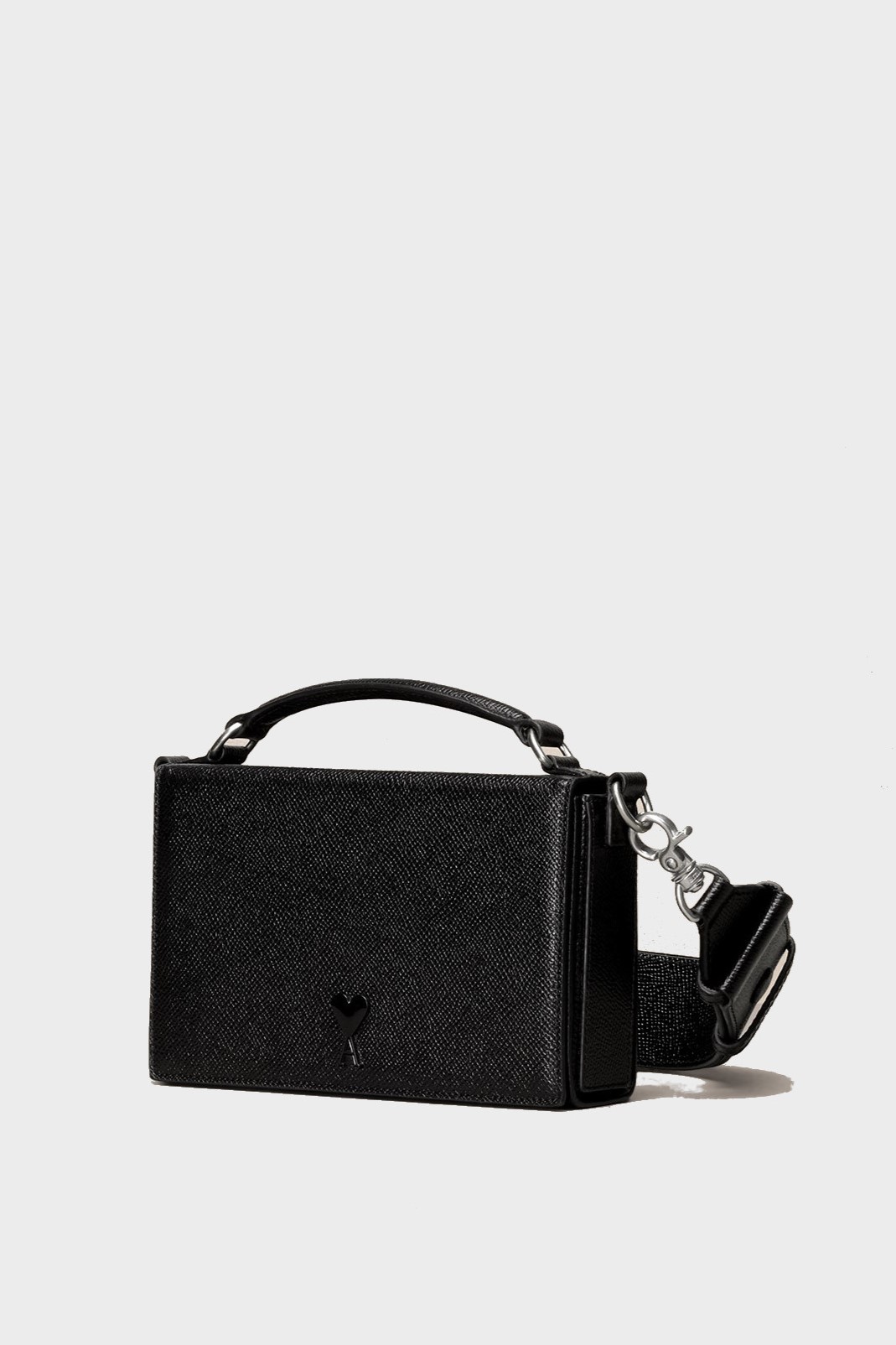 AMI PARIS De Coeur Lunch Box Bag in Black