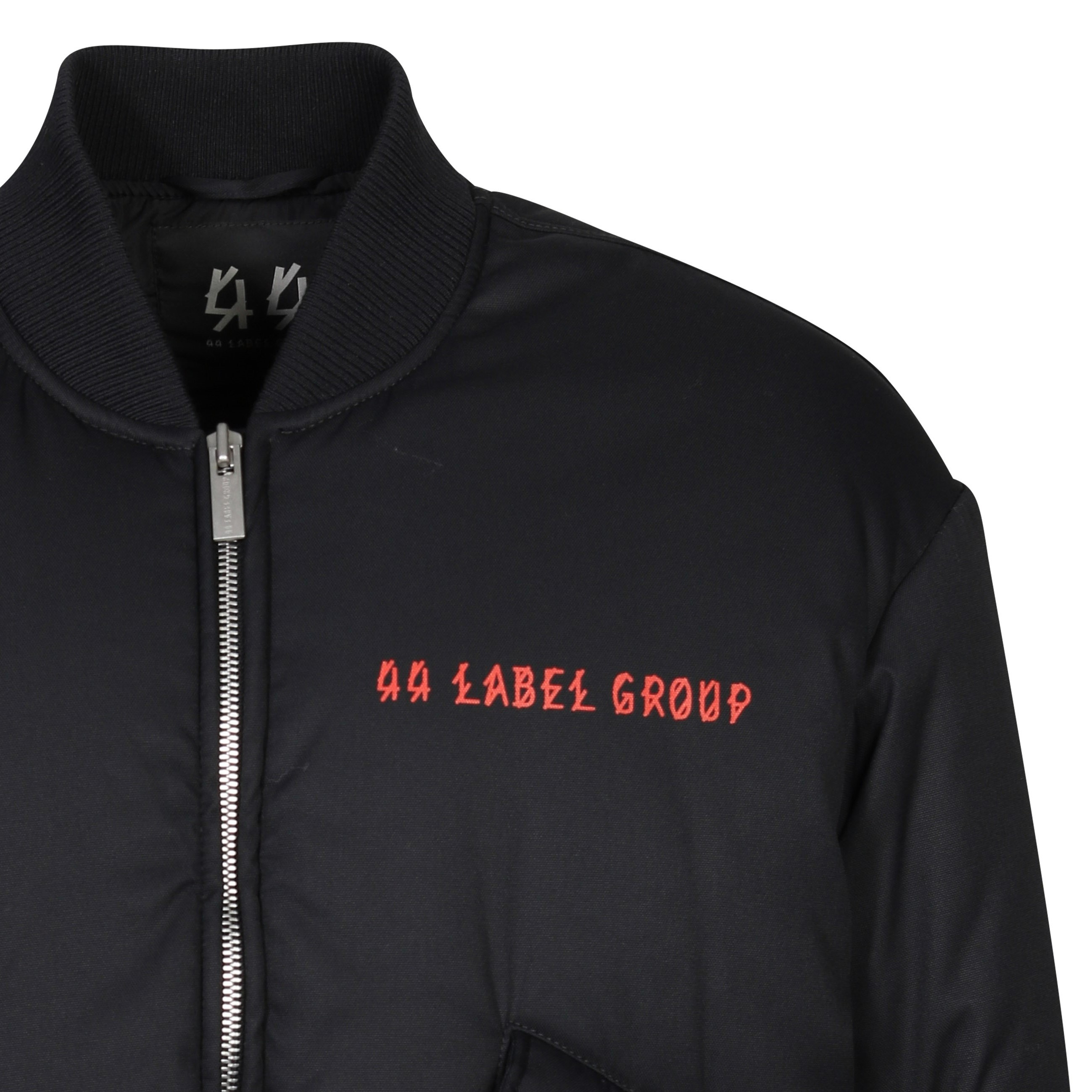 44 Label Group Emil Bomber Jacket in Black 48