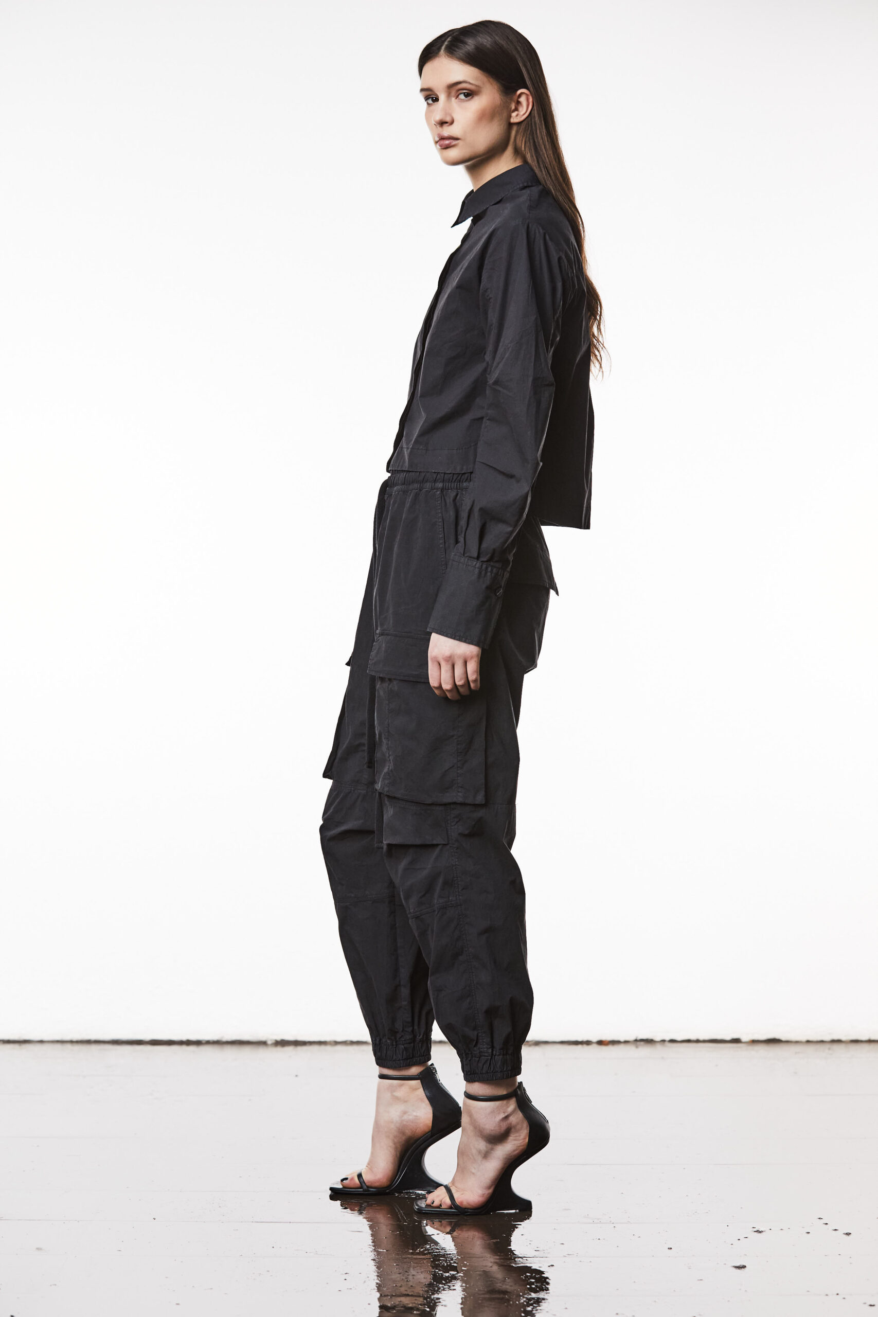 THOM KROM Cottonstretch Blouse in Black THOM KROM Cottonstretch Blouse in Black