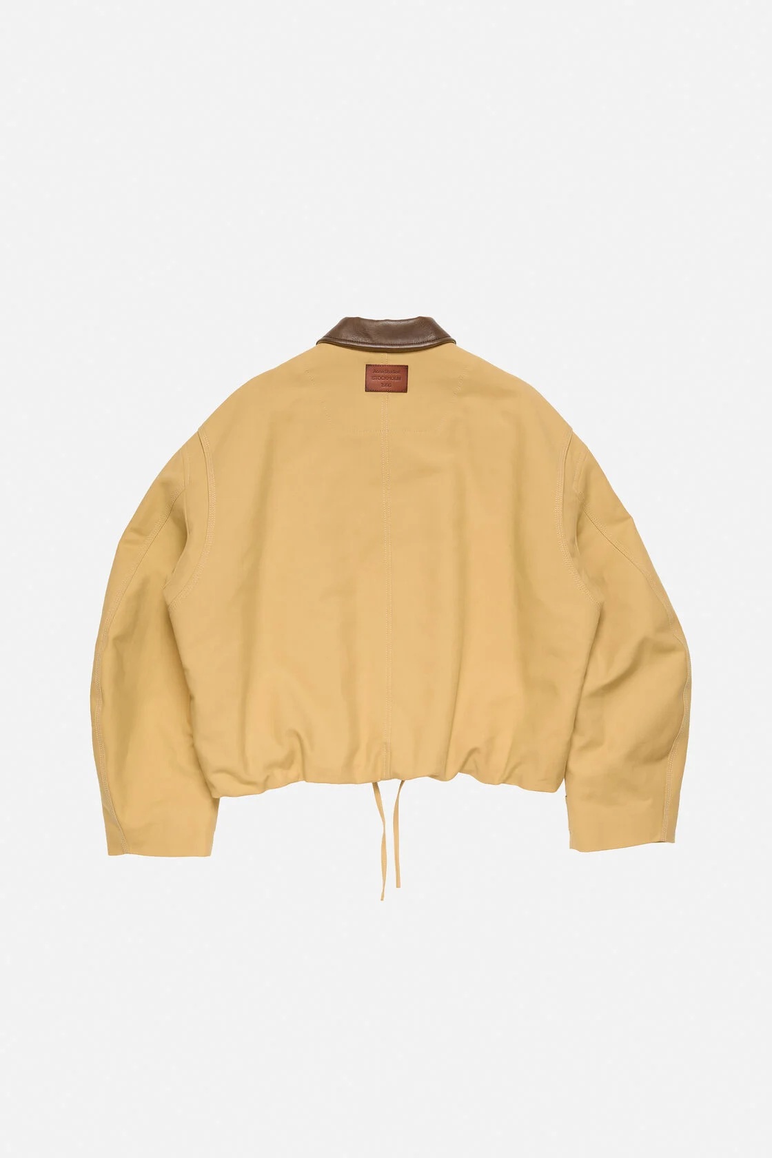 ACNE STUDIOS Twill Bomber Jacket in Sand Beige