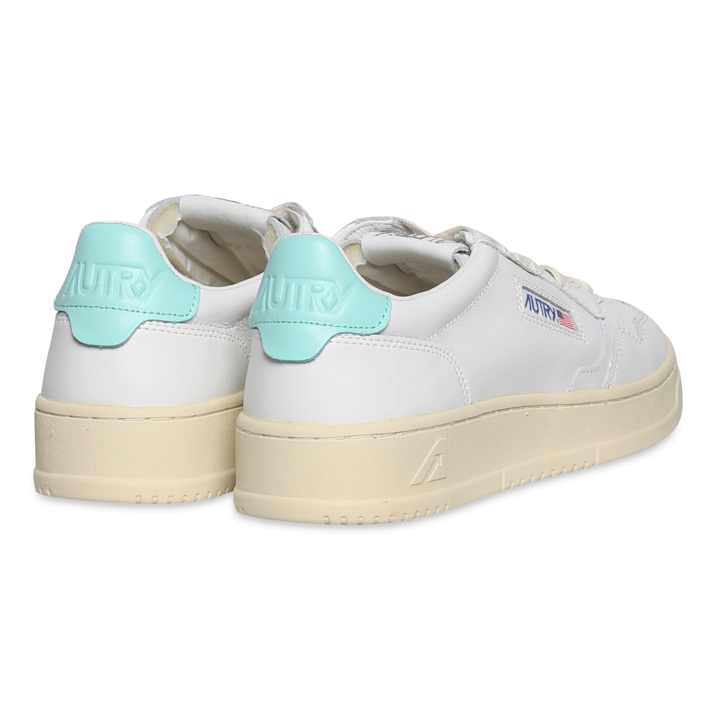 Autry Action Shoes Low Sneaker White/Turqoiuse 35 Autry Action Shoes Low Sneaker White/Turqoiuse 41