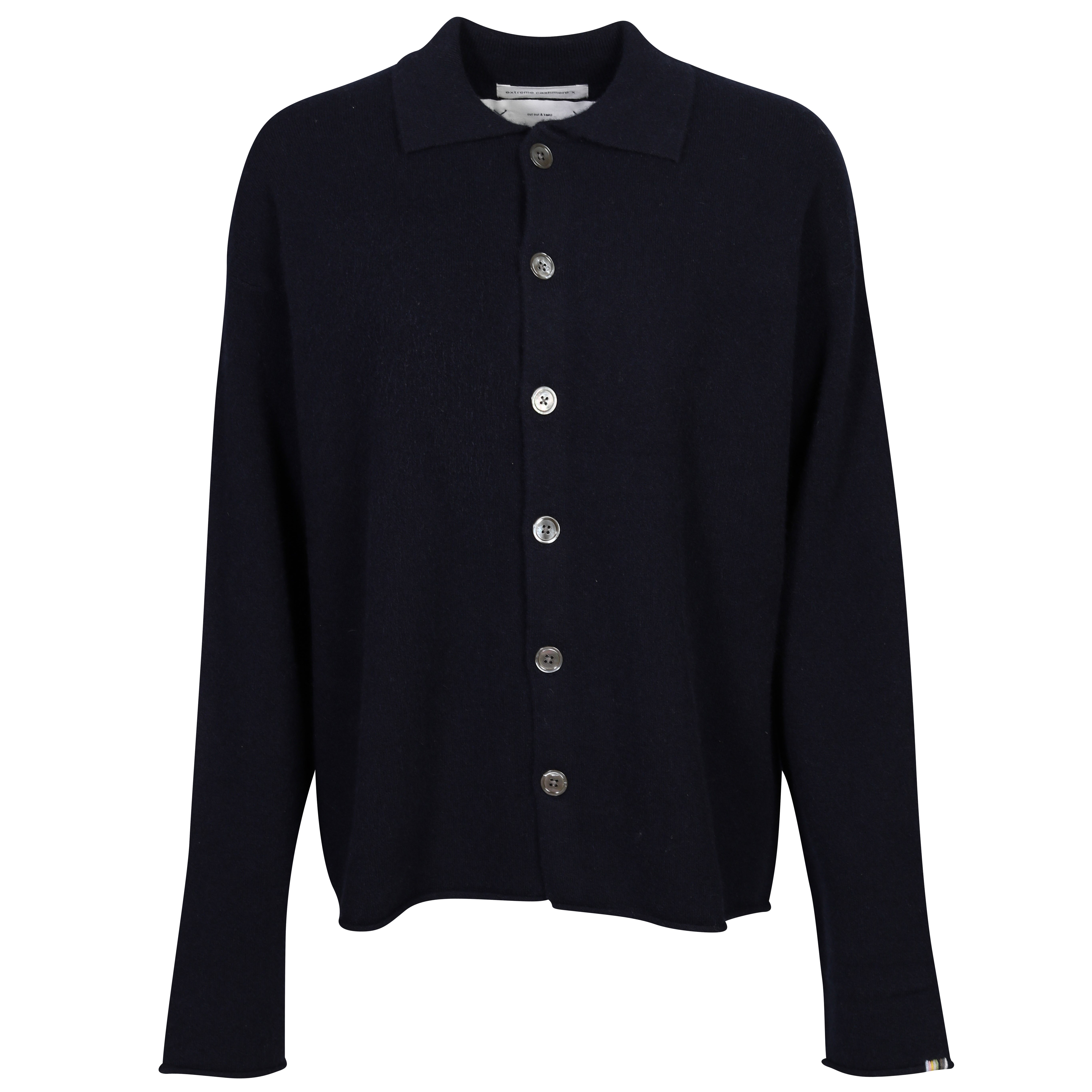 Extreme Cashmere Cardigan N°237 Jim in Navy
