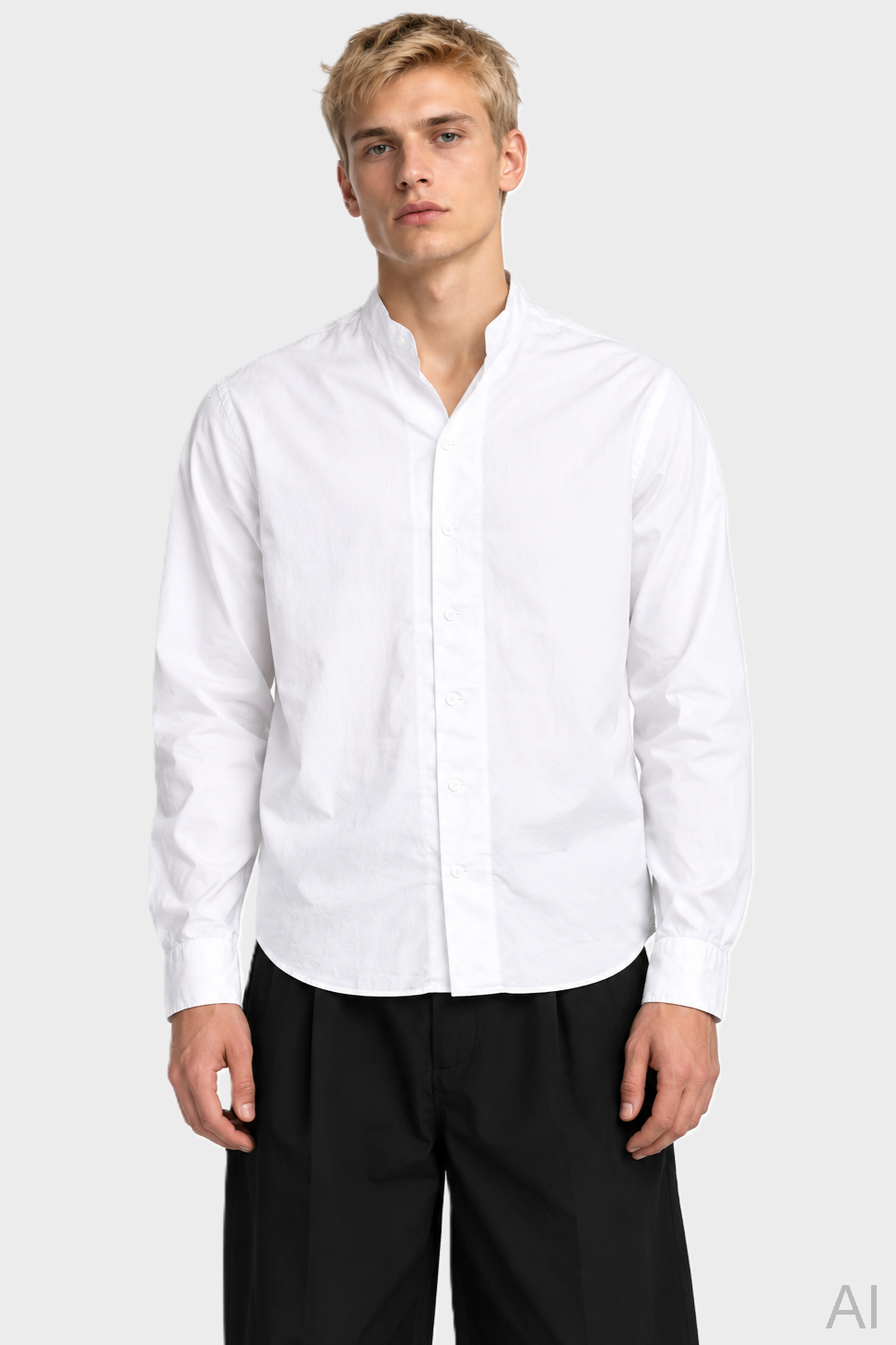 HANNES ROETHER Cotton Shirt in White