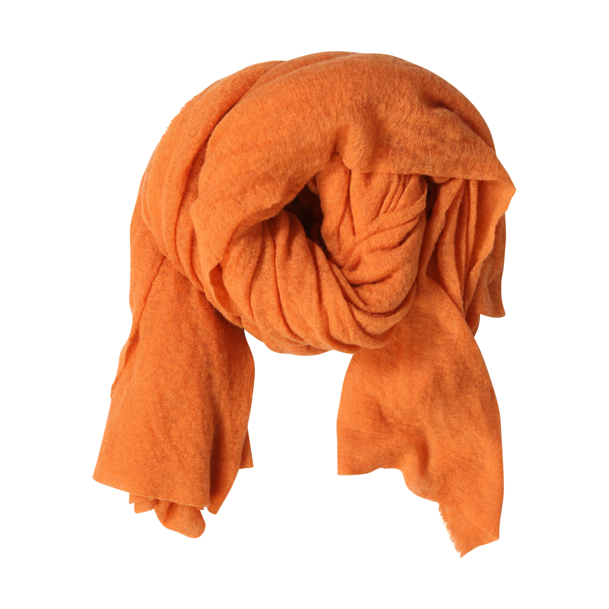PIN1876 Cashmere Scarf Orange Melange
