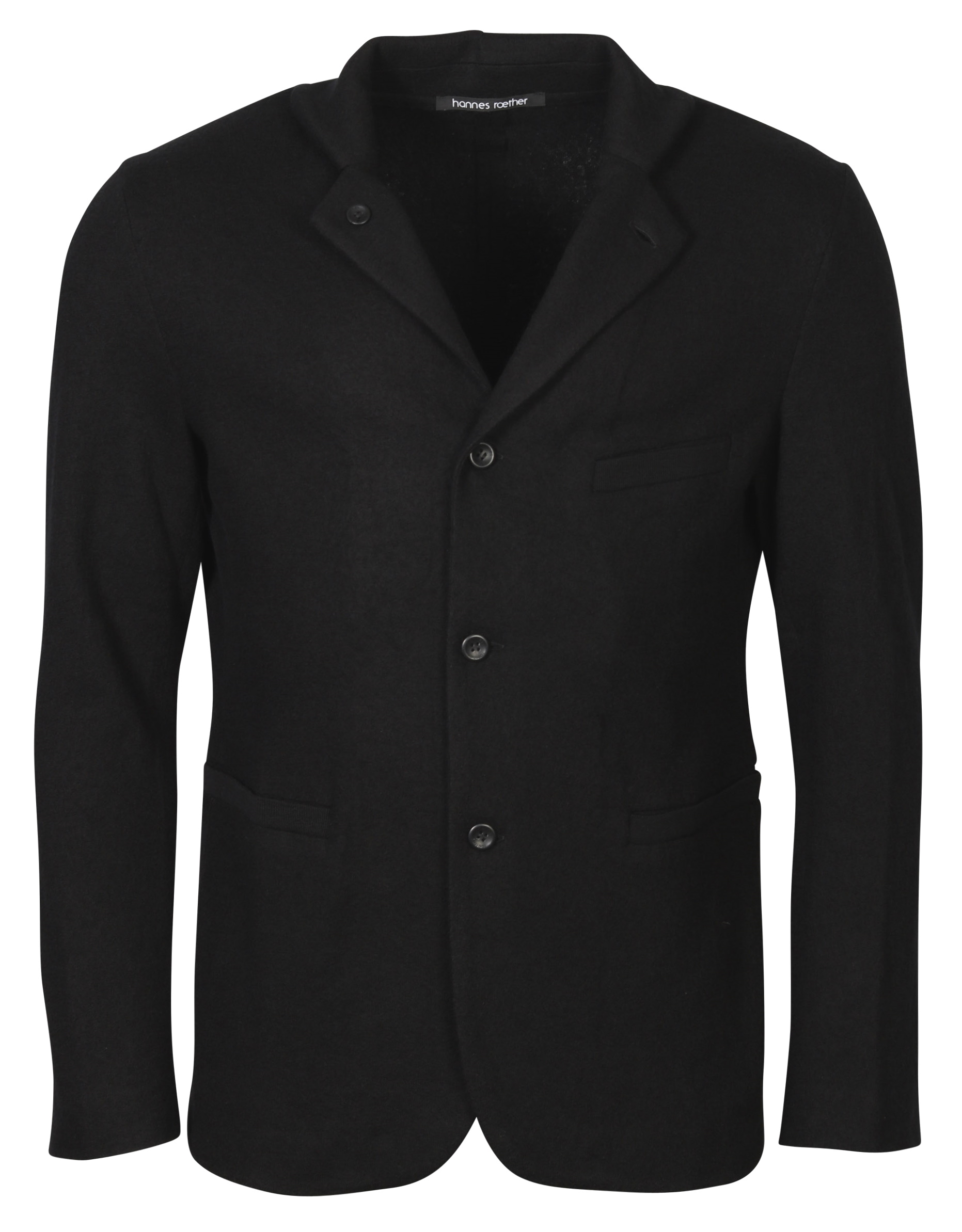 Hannes Roether Knit Jacket Black
