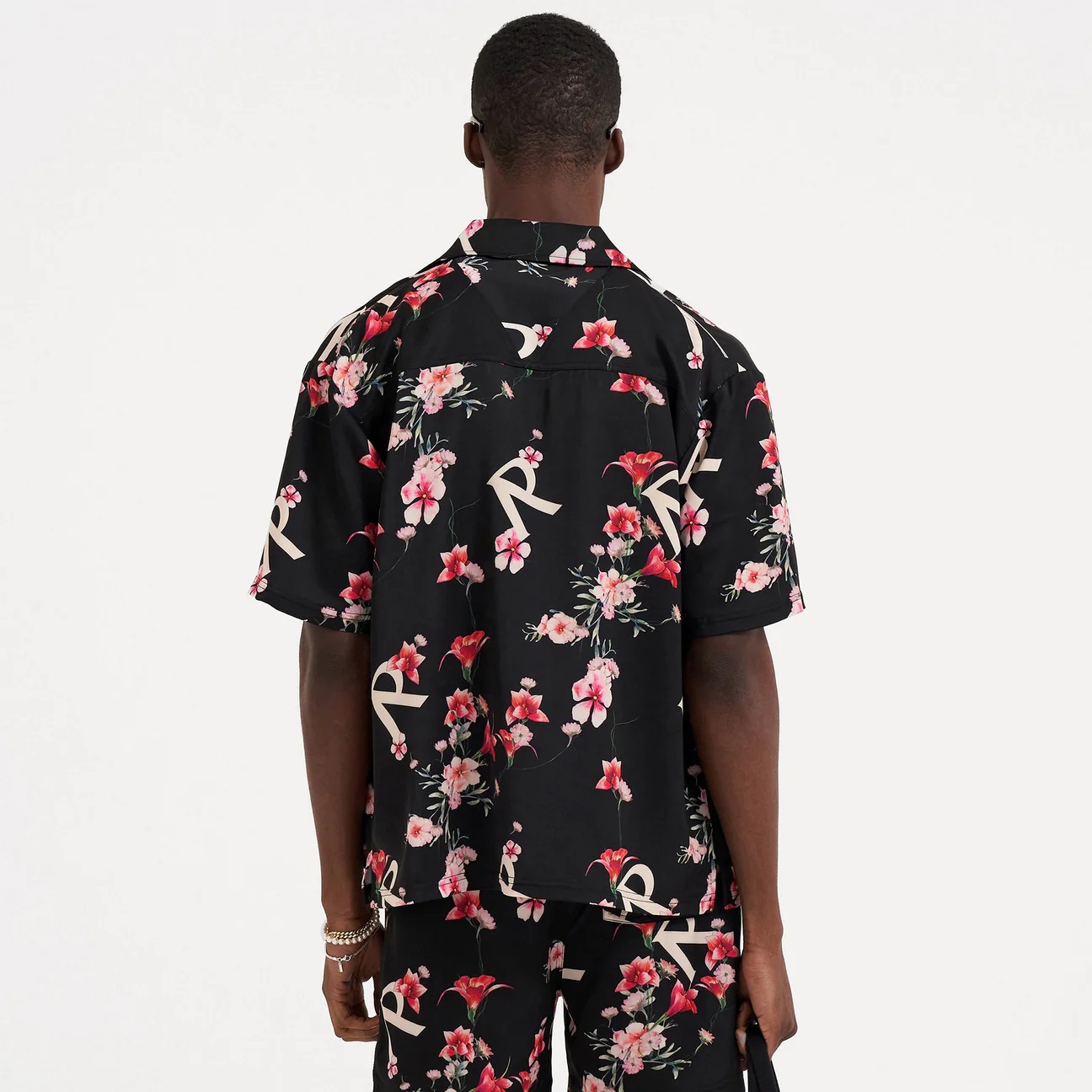 REPRESENT Floral Shirt in Black XL