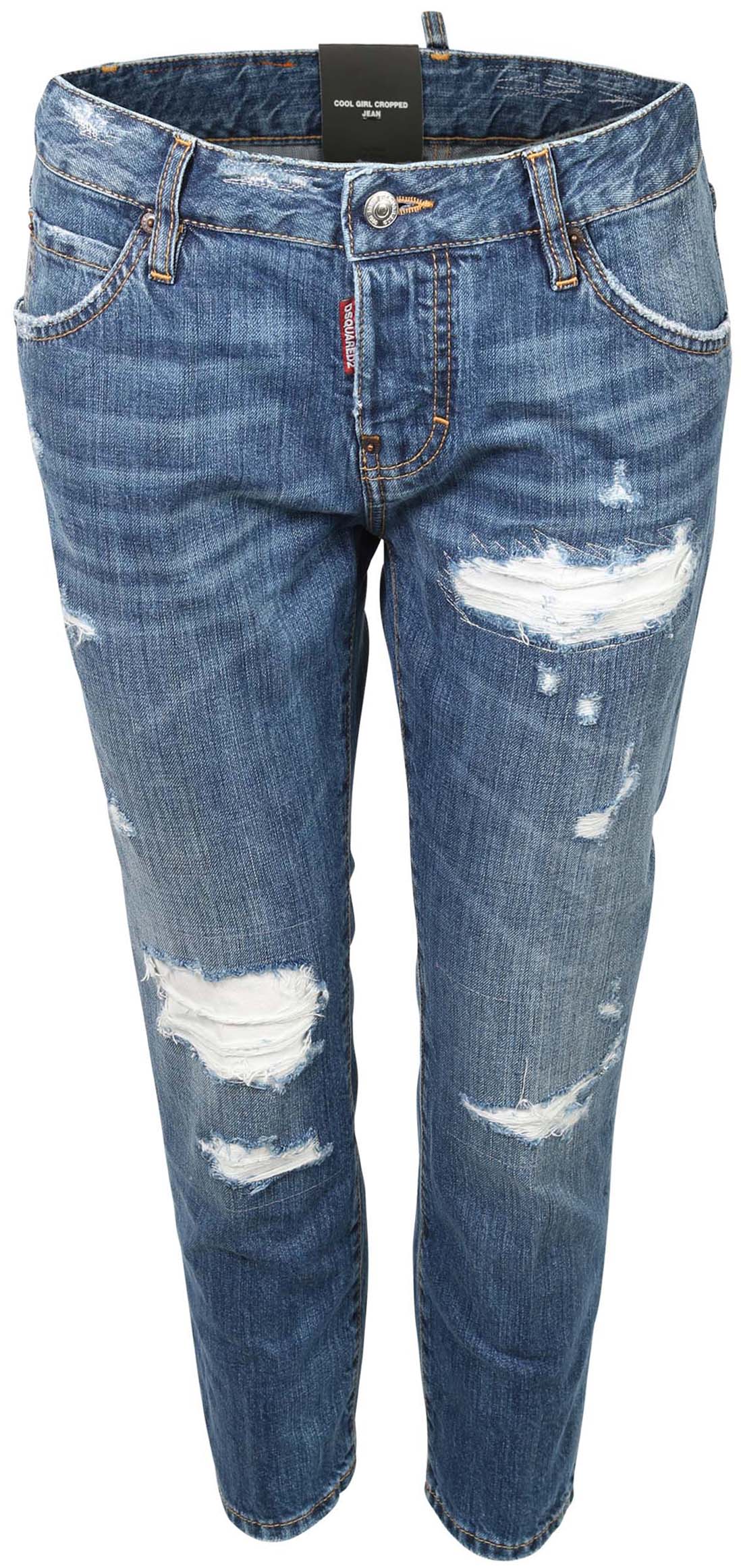 Dsquared Jeans Cool Girl Cropped Washed Blue