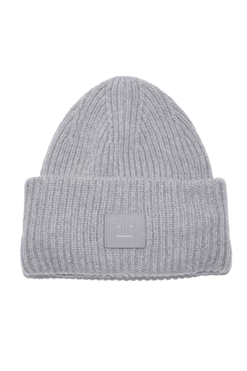 Acne Studios Knit Cap Pansy in Grey Melange