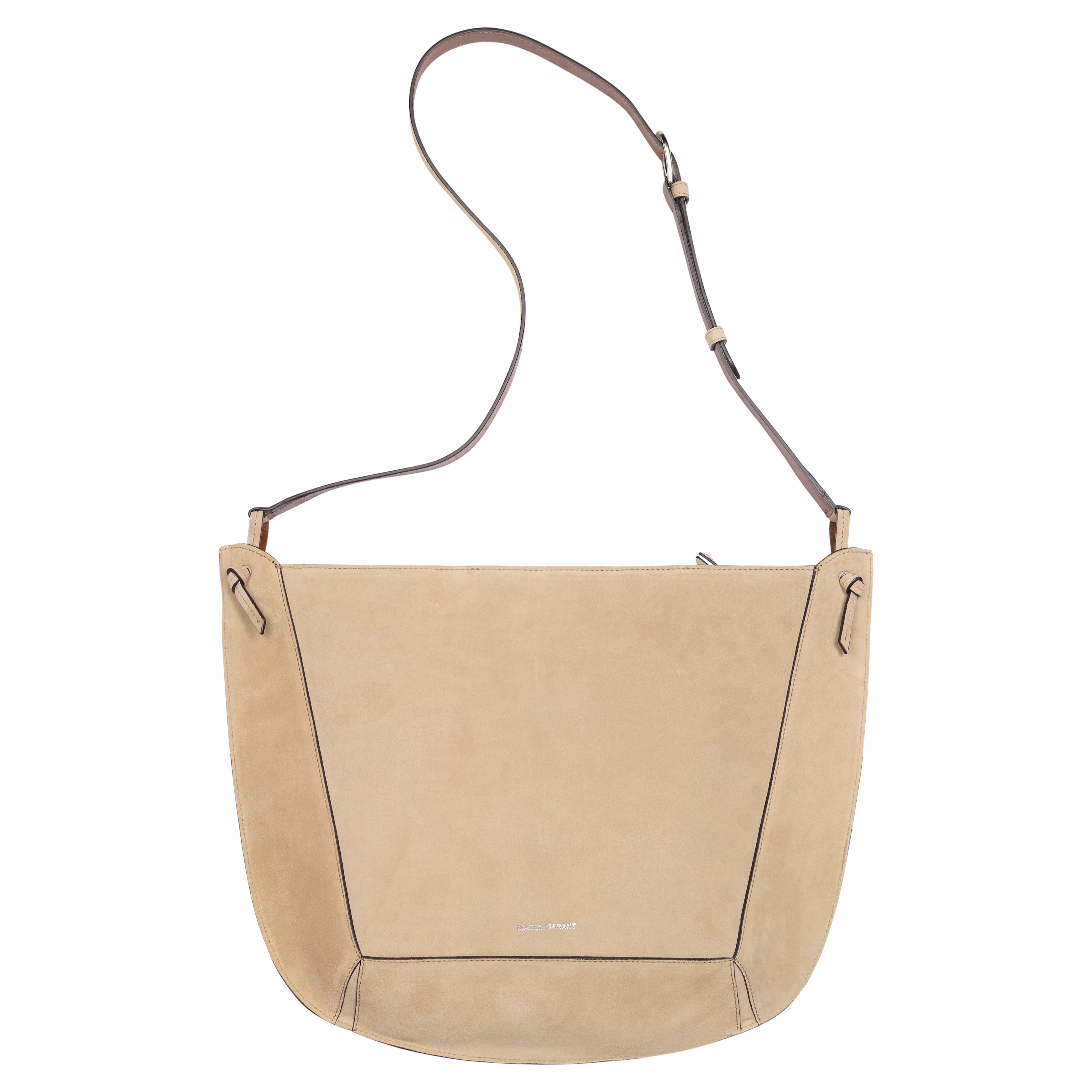 Isabel Marant Basko Shoulder Bag in Beige