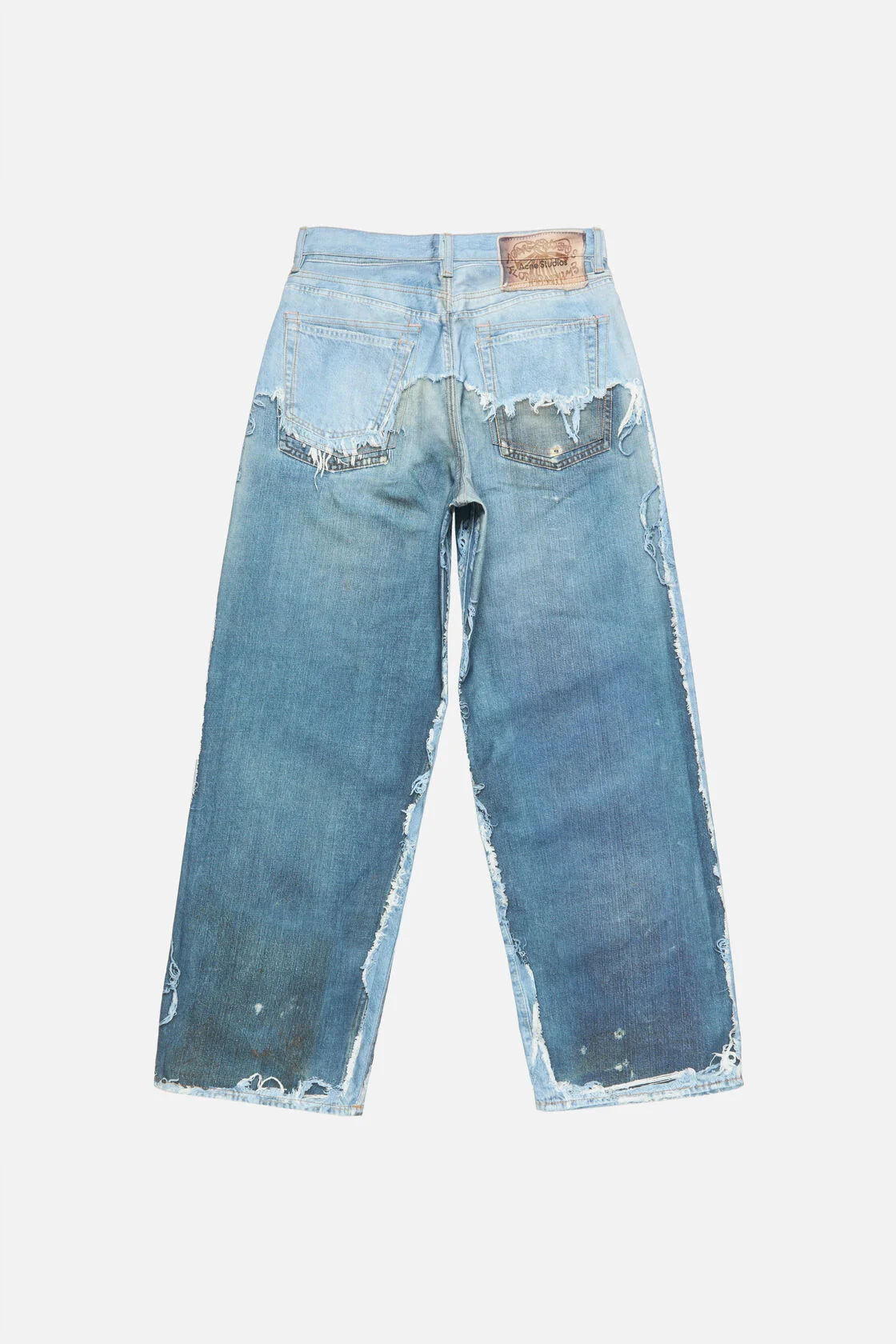ACNE STUDIOS 1981 Baggy Fit Printed Demin Pant Regular Length XXL