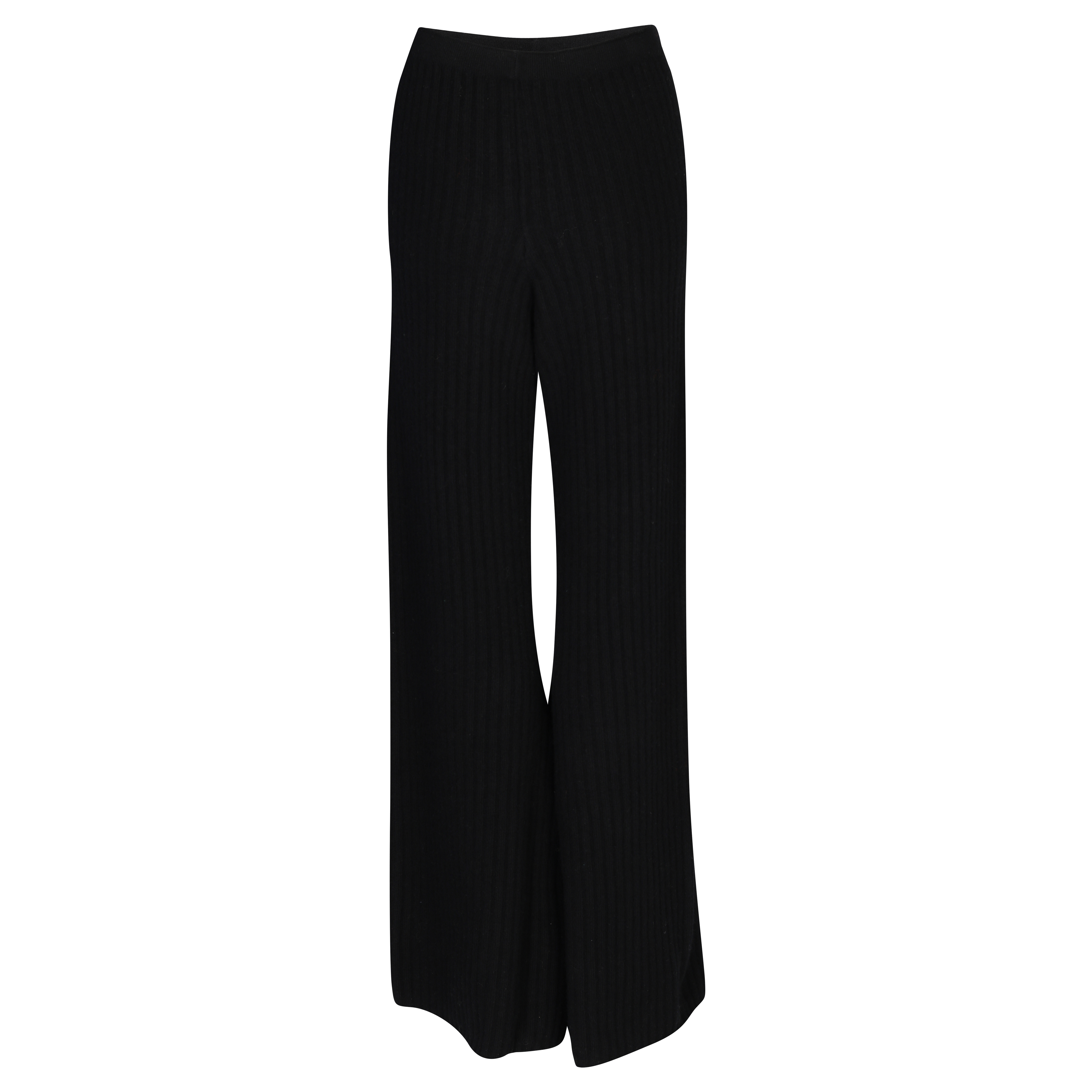 Laneus Knitted Flare Pant in Black