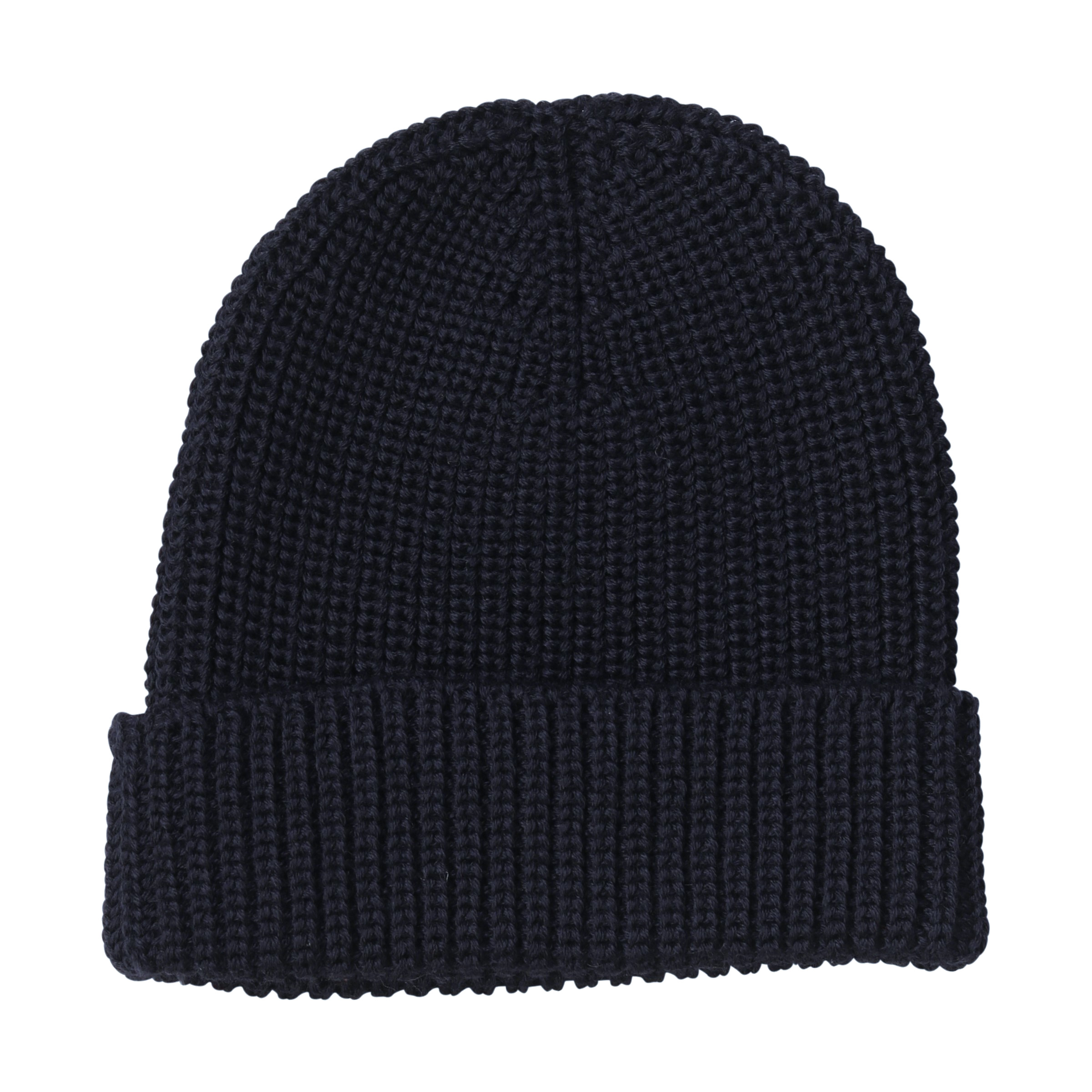 HANNES ROETHER Knit Beanie in Dark Navy