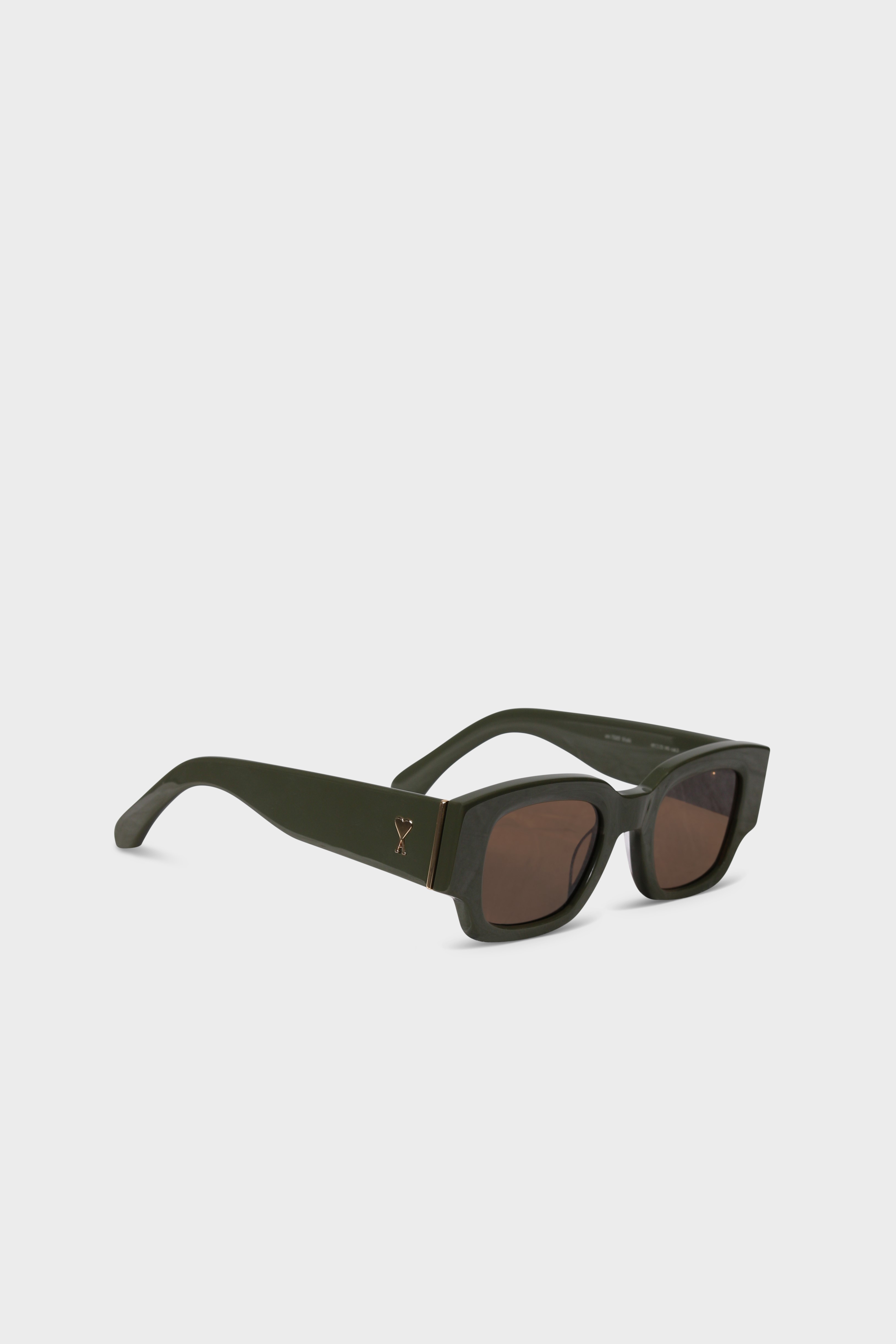 AMI PARIS de Coeur Classical Sunglasses in Khaki